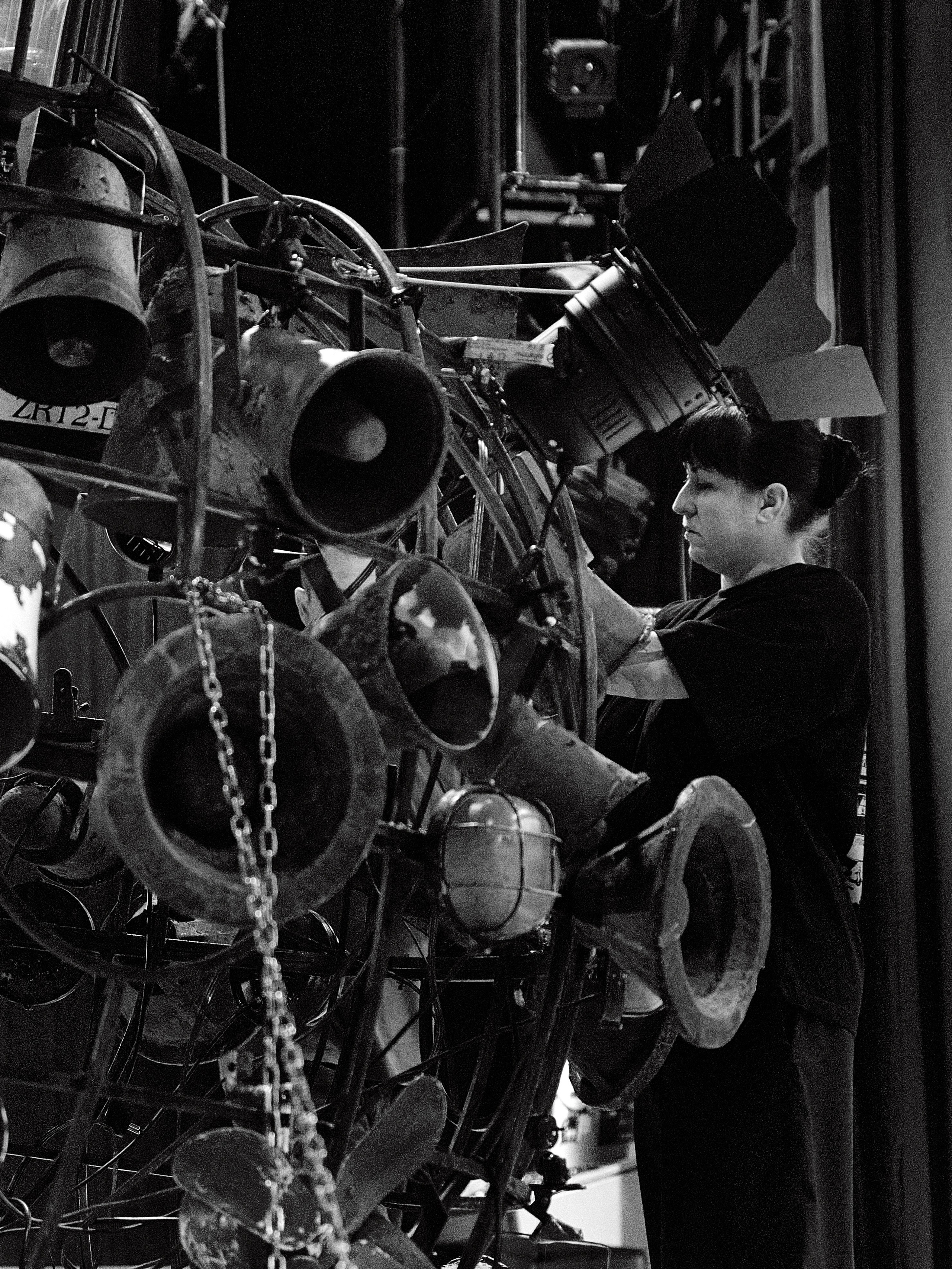 Монтаж спектакля Двойник. Фотограф Юлия Маринина