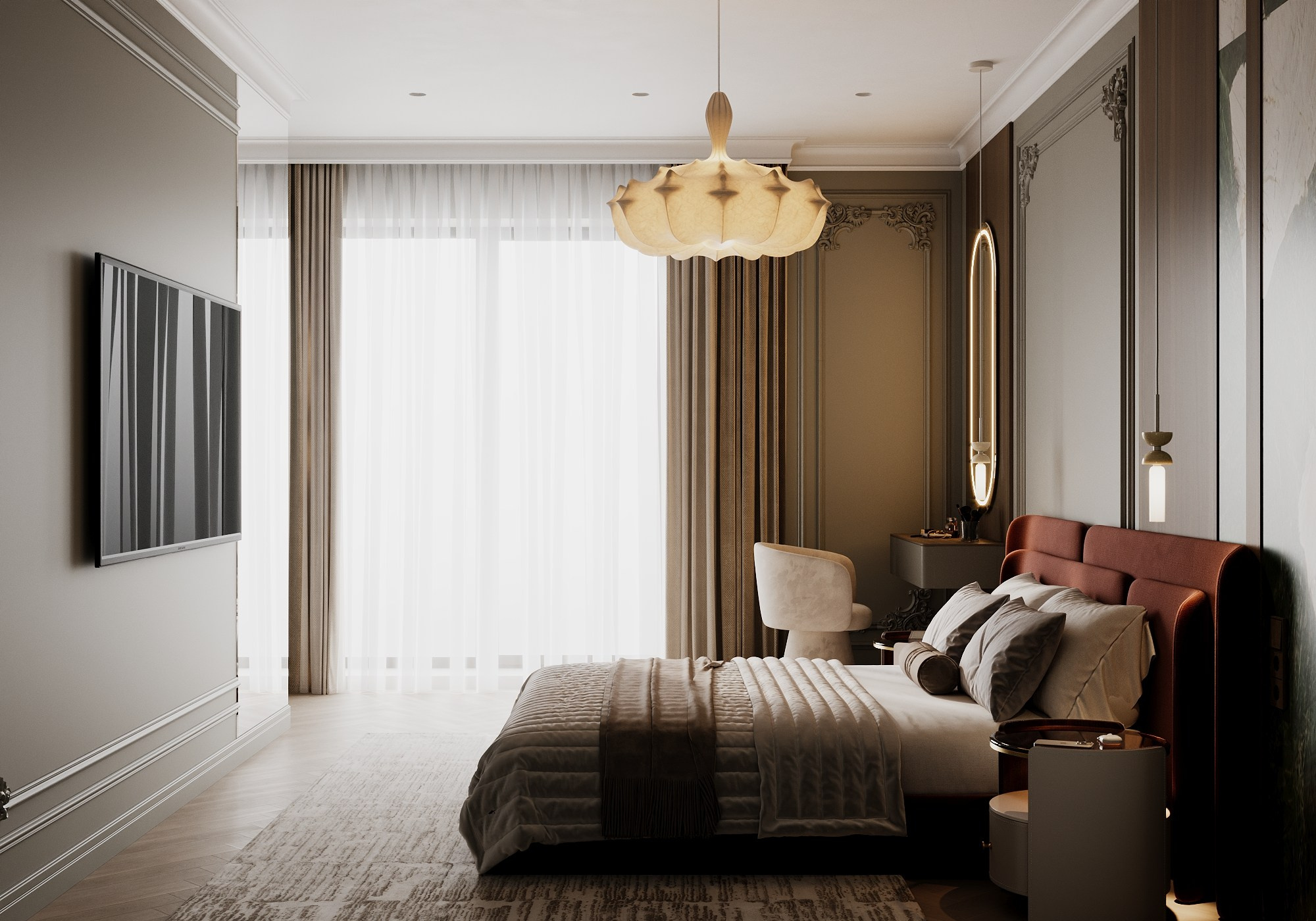 Спальная комната. Визуализатор Векшина Елена