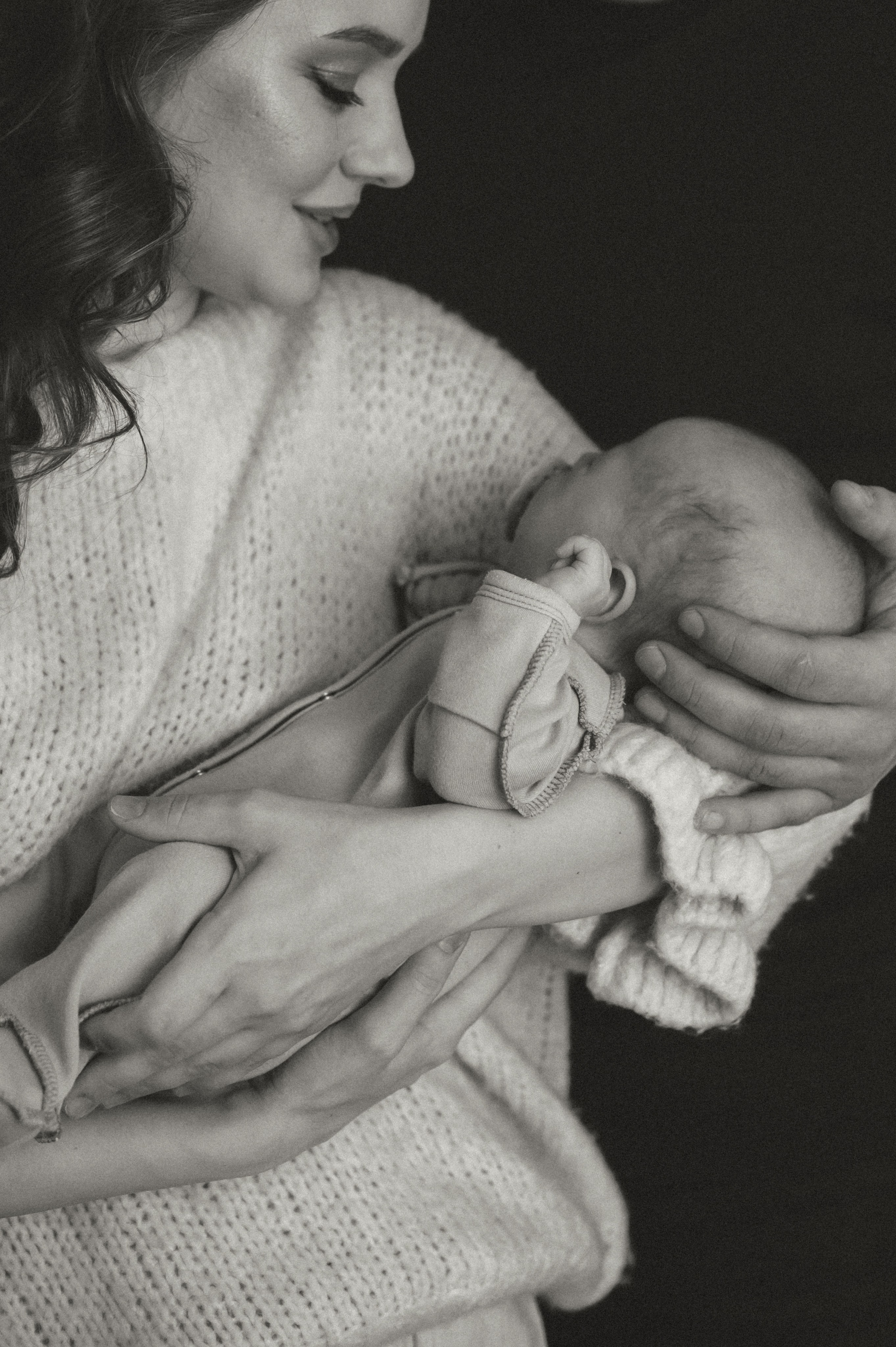 Первый месяц. Мама, папа и малыш. Семейный фотограф в г. Ставрополь, Сорокина Мария