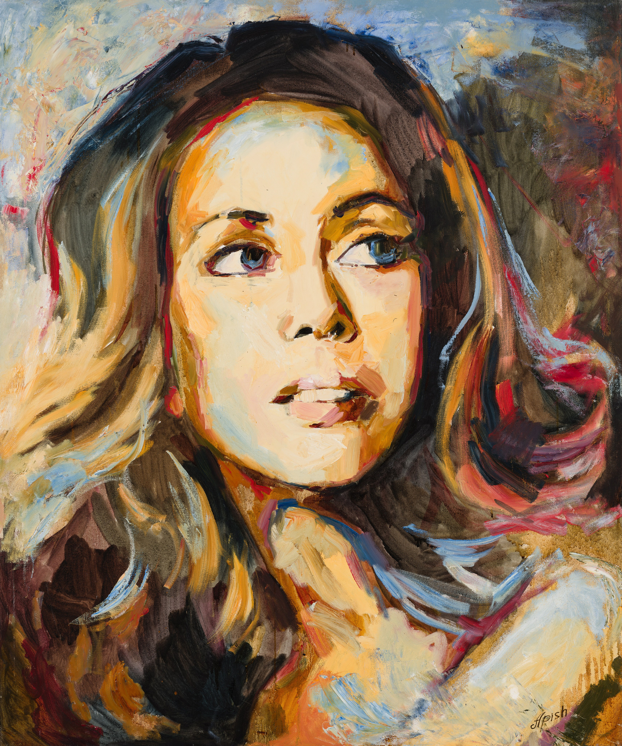 «Жанна» - художник Алексей Апиш (холст, масло, 120x100 см, 2014)