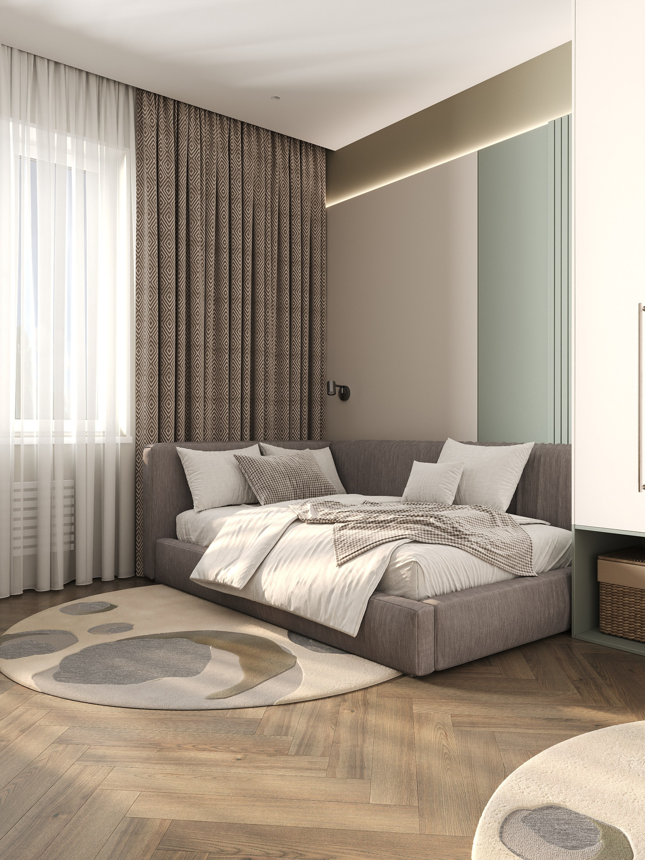 Sage & Oak Workspace. 3D Визуализация