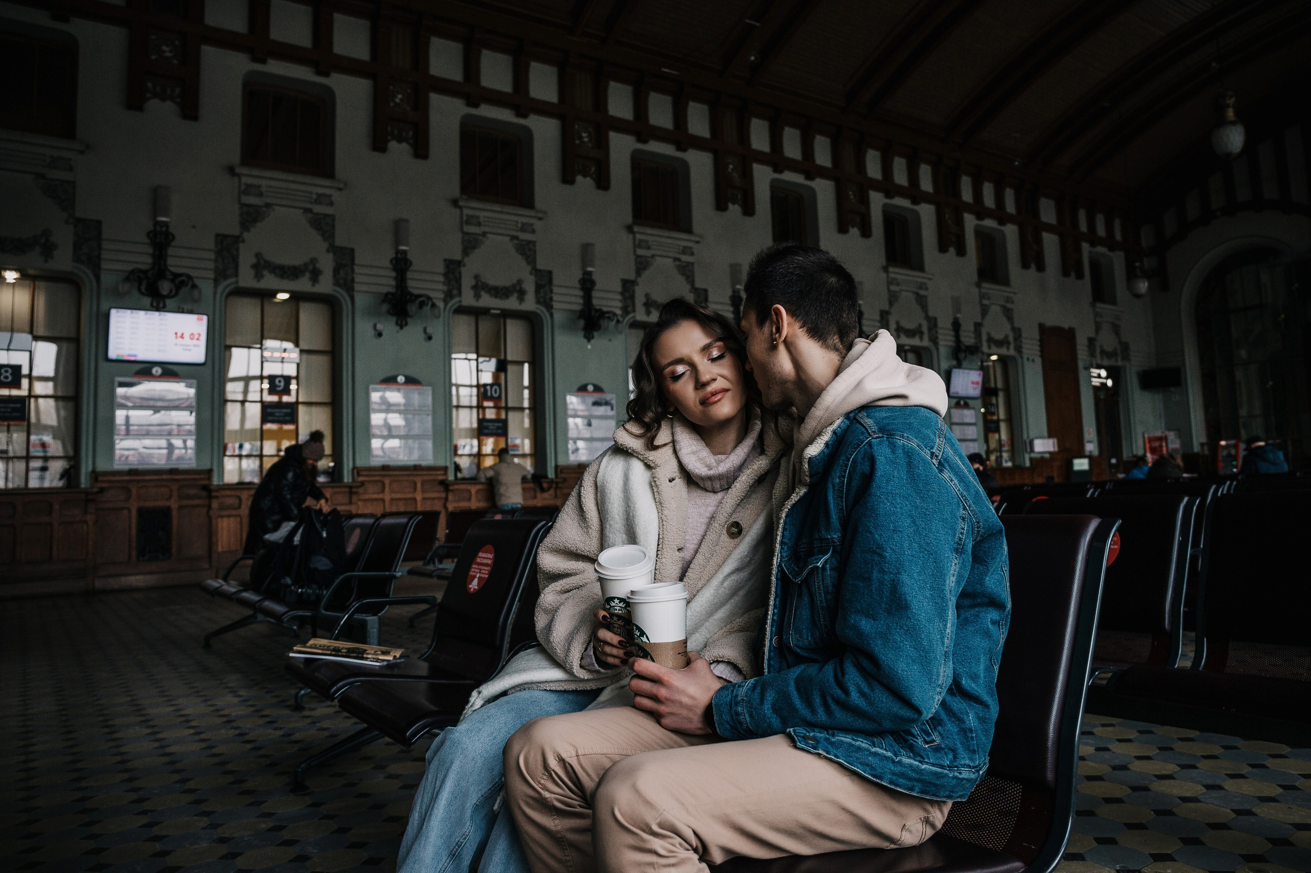 Даша & Рома. Витебский вокзал. Свадебный и семейный фотограф Пушкин Царское Село СПБ Питер Санкт-Петербург и Рязань Ольга Козлова