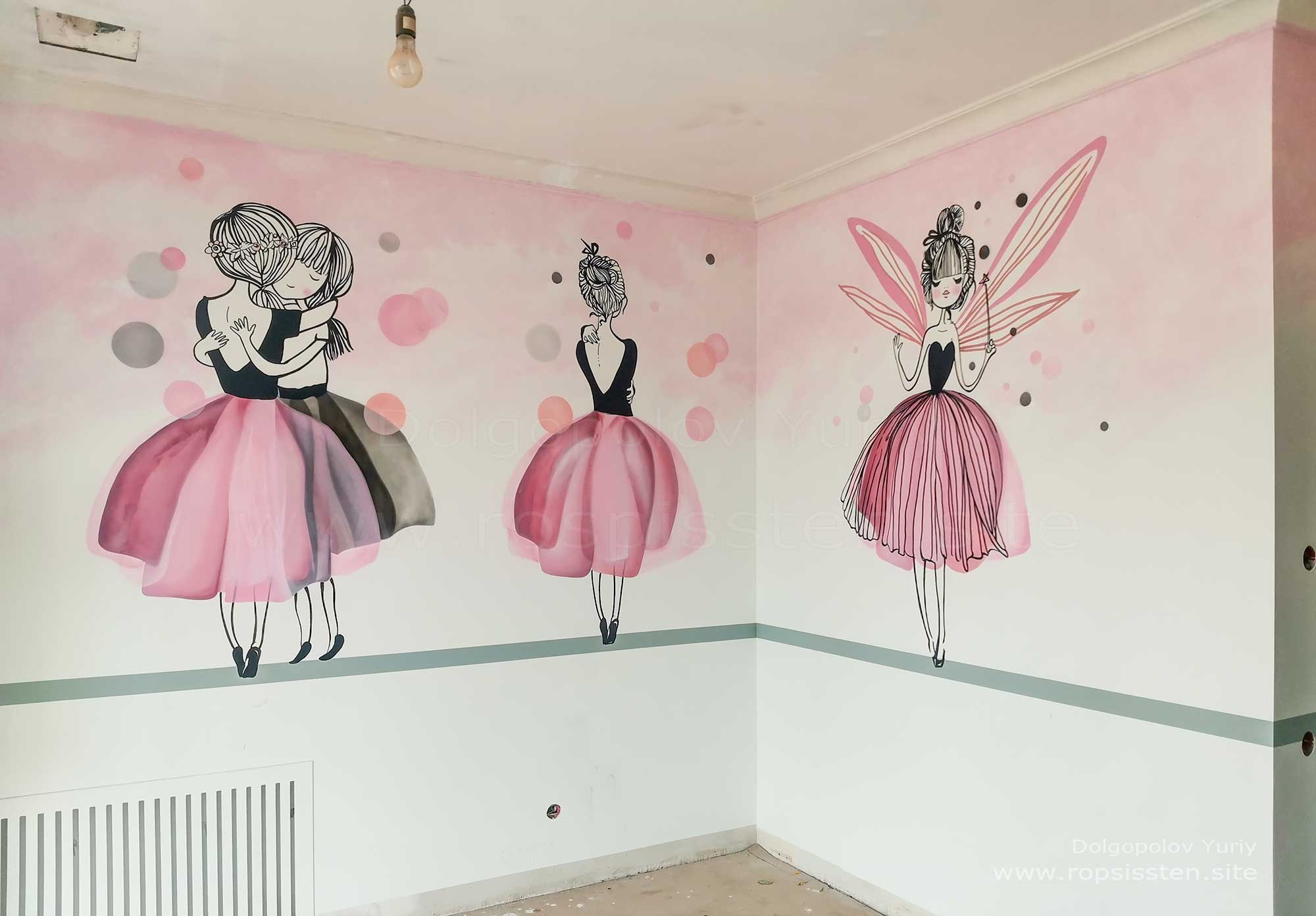 Еще немного росписи стен