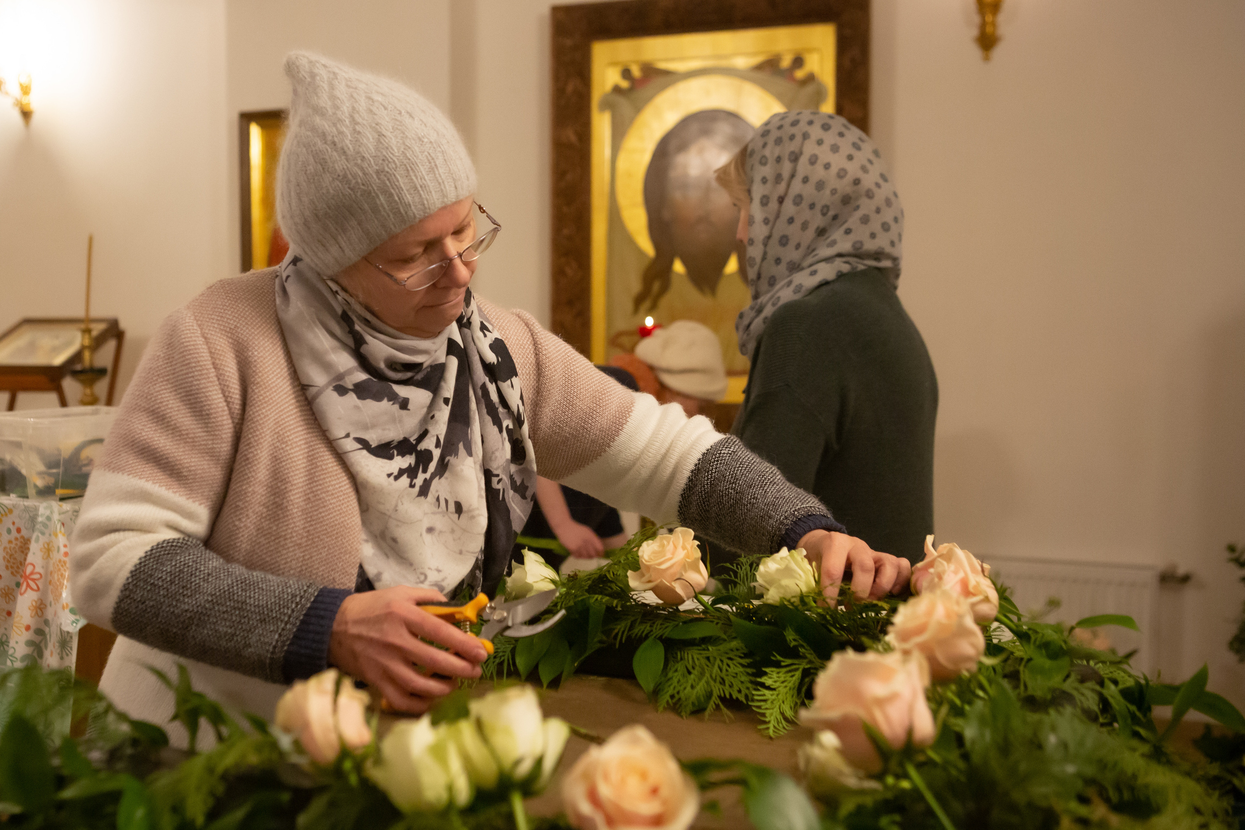 МАСТЕР КЛАСС ПО ХРАМОВОЙ ФЛОРИСТИКЕ. Фотограф на крестины