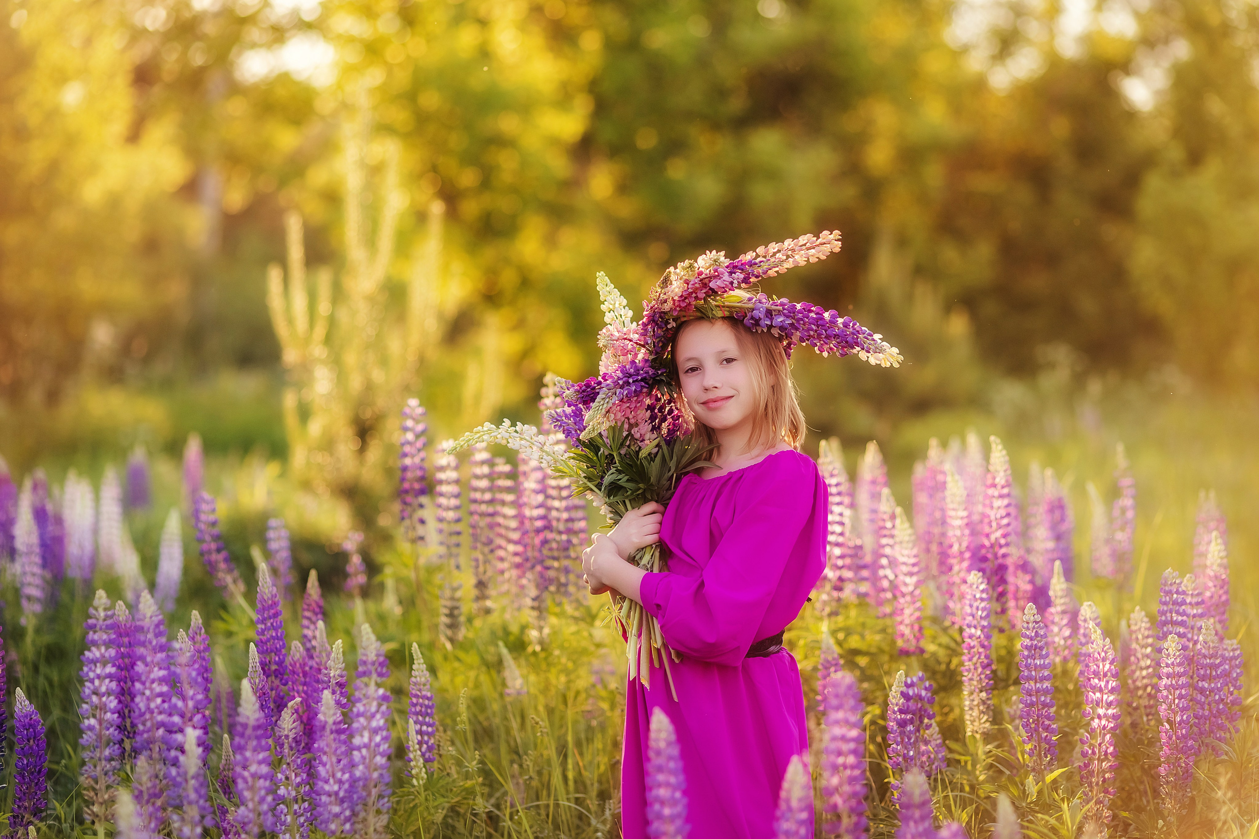 Фотосессия в люпинах. Галина Шарапова Детский и семейный фотограф Москва