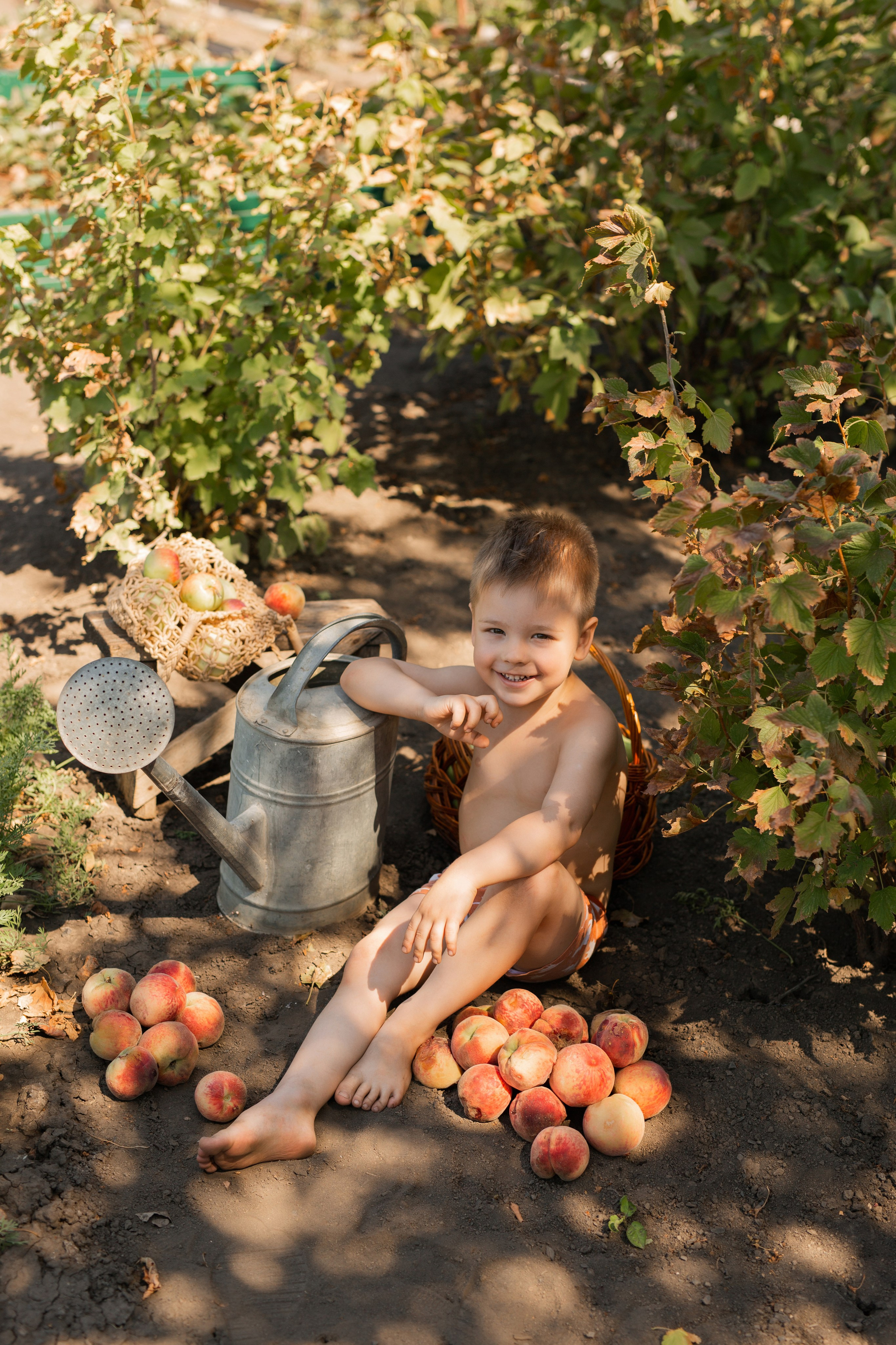 В огороде у бабушки. Семейный фотограф в Каневской Епифанова Ольга