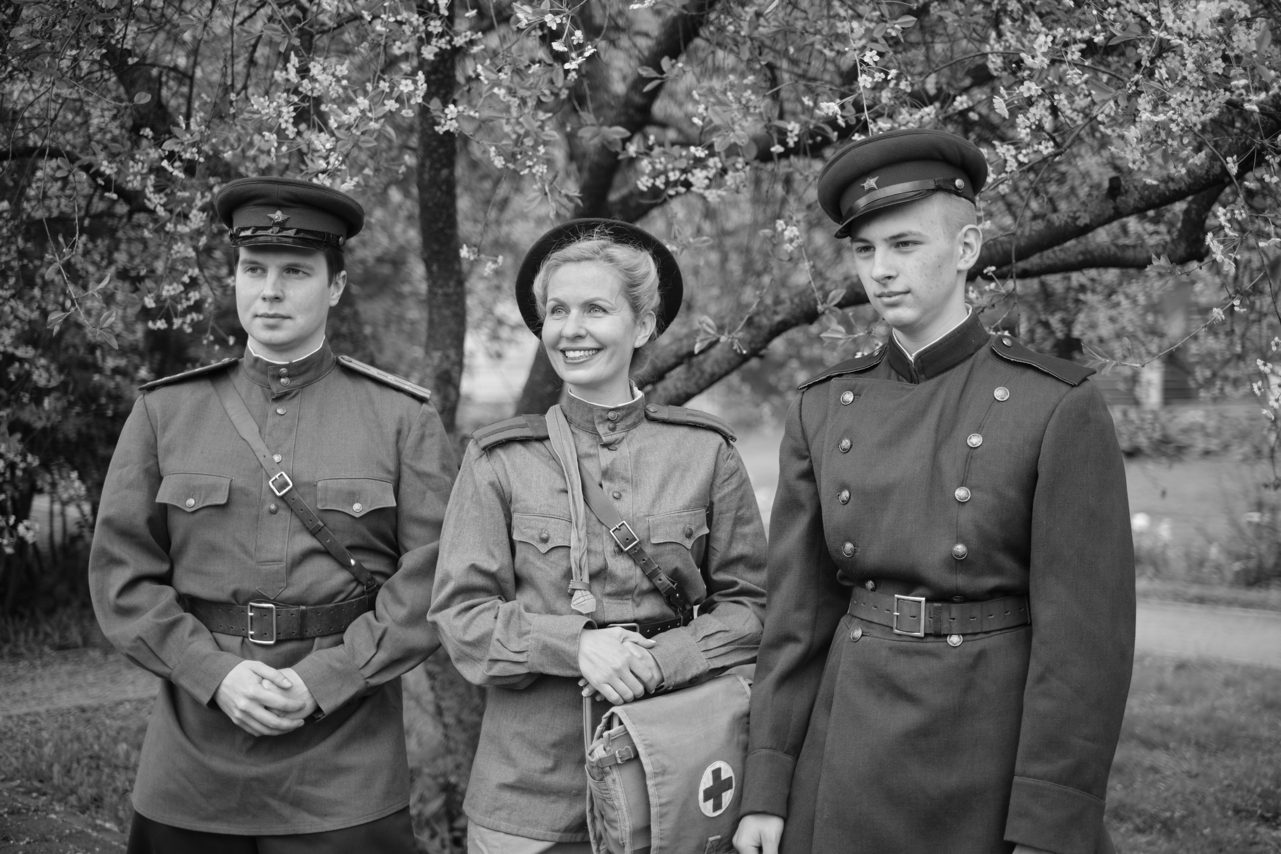 Черно белая фотография победный май 1945