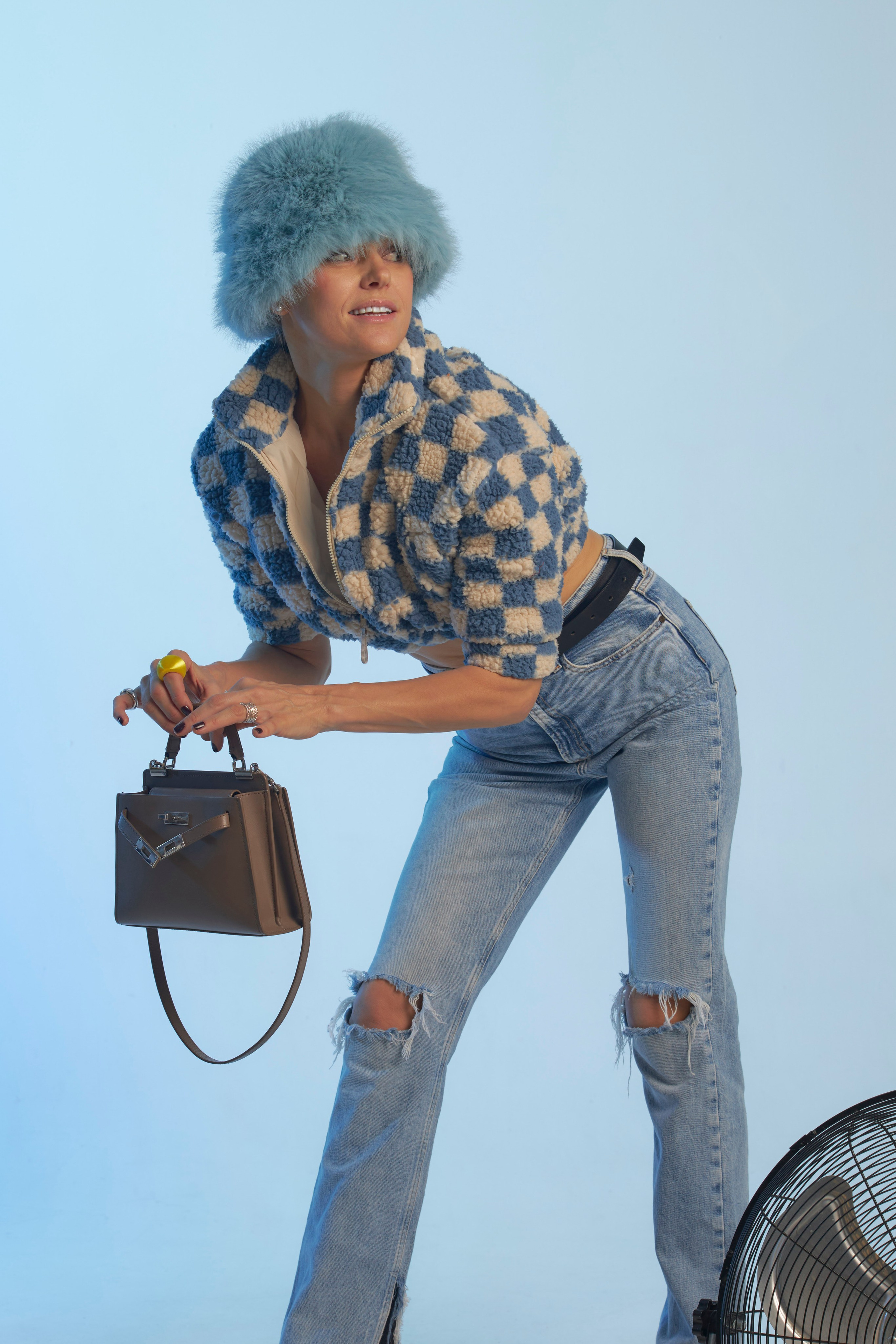 Фотосессия в студии с цветным светом. Анна Потявина. Фотограф Москва