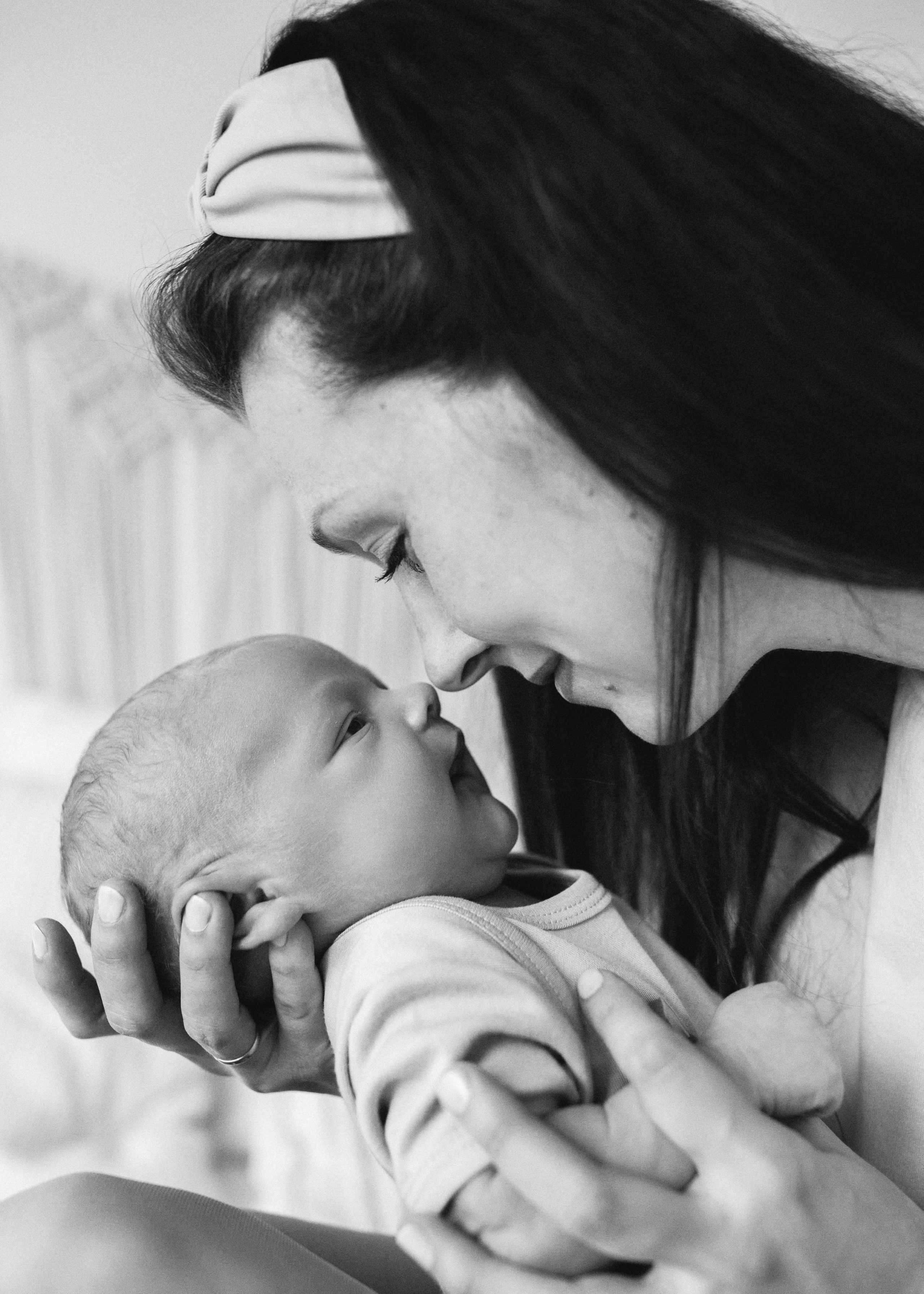 Семейная съёмка новорождённого lifestyle (студия)