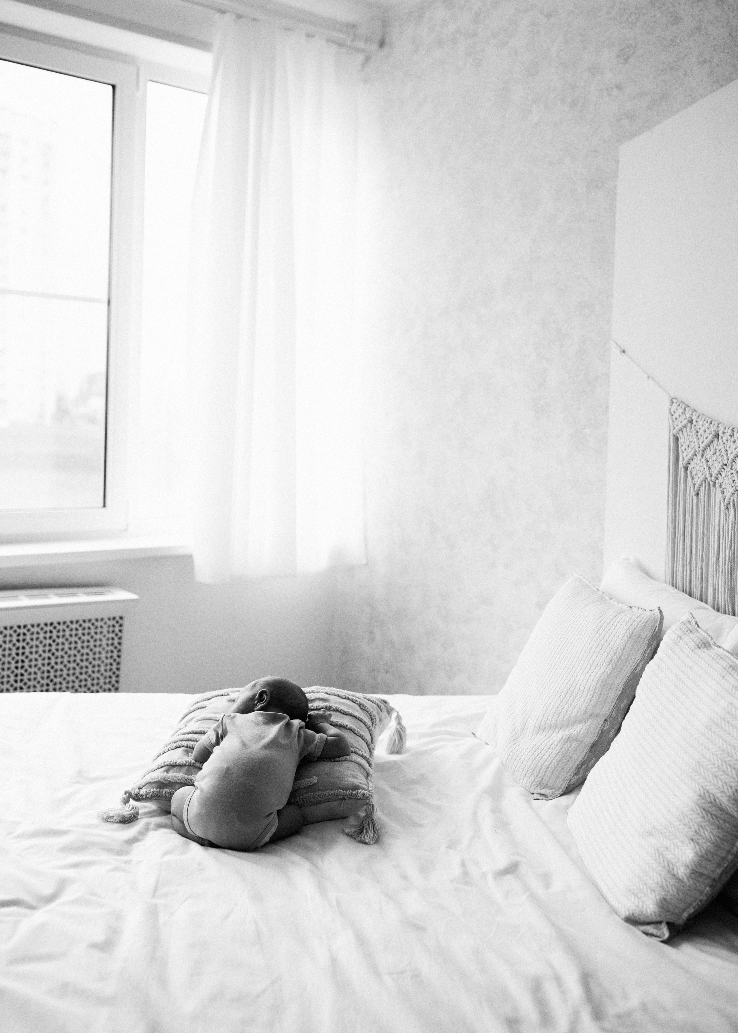 Семейная съёмка новорождённого lifestyle (студия)