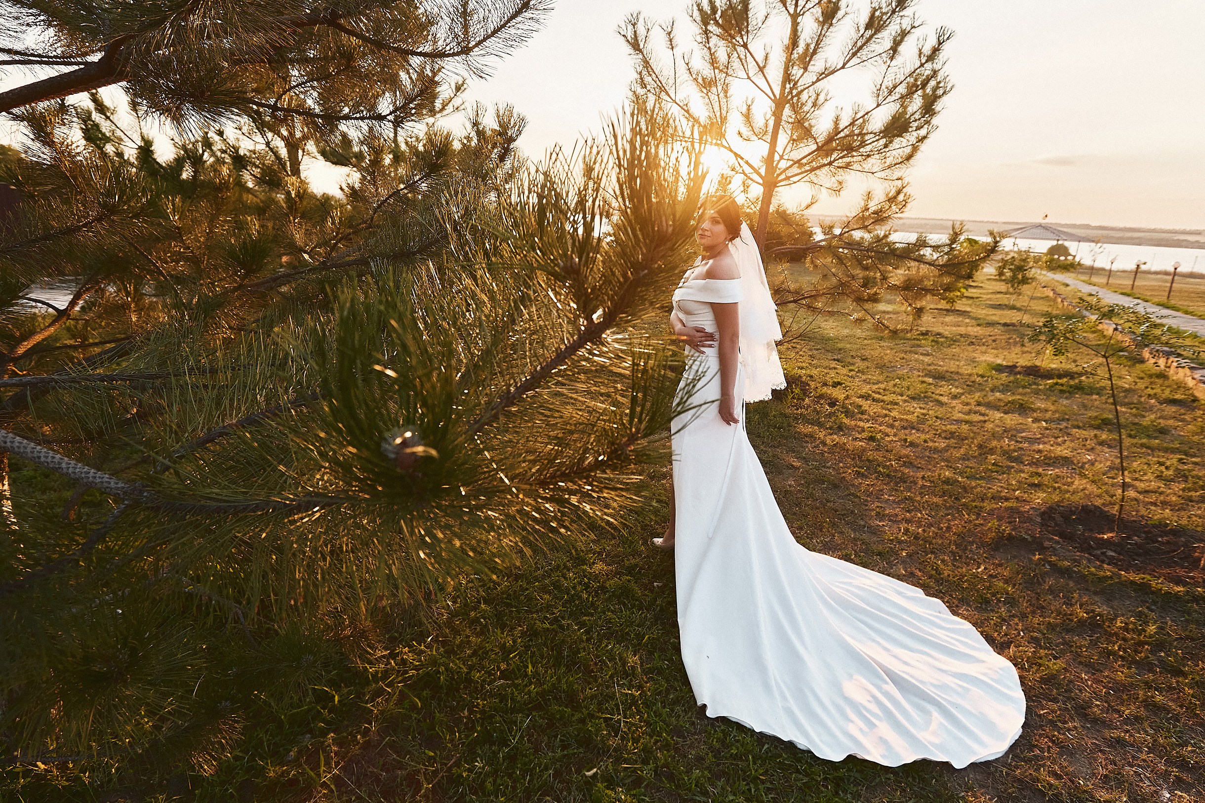 свадебная фотосессия в закате