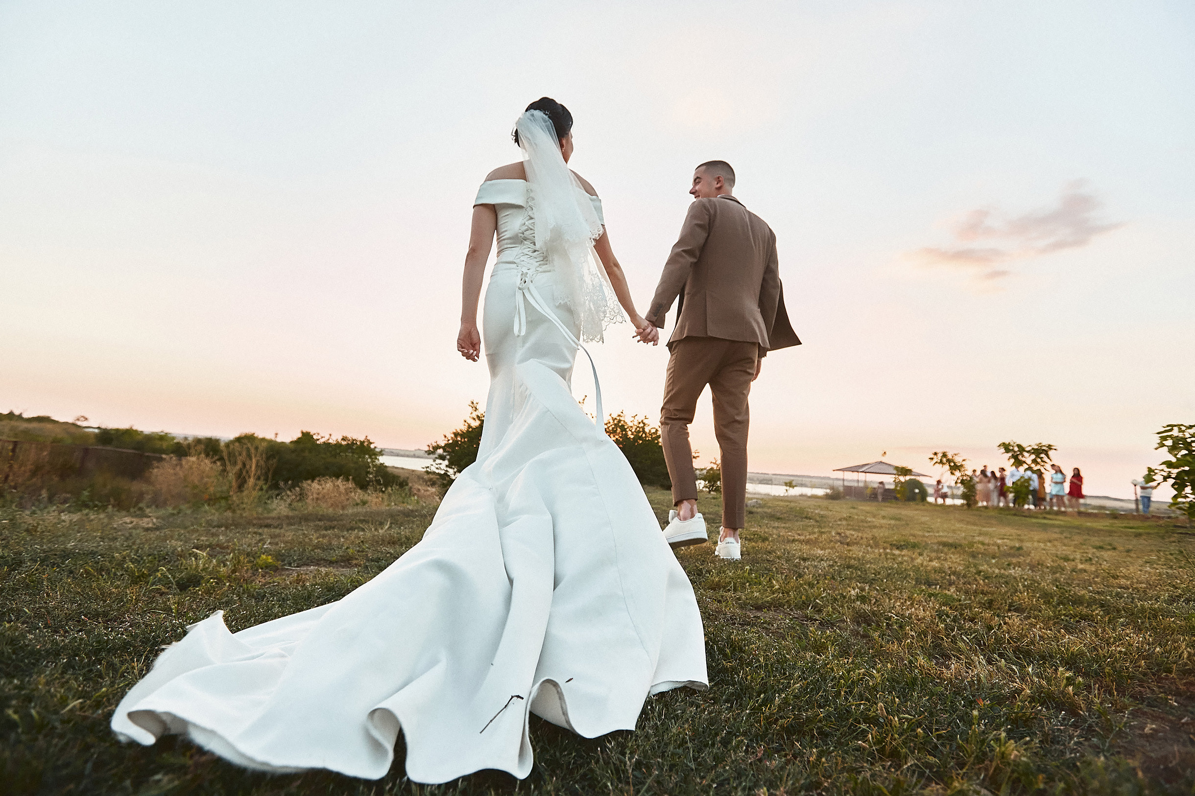 свадебная фотосессия в закате