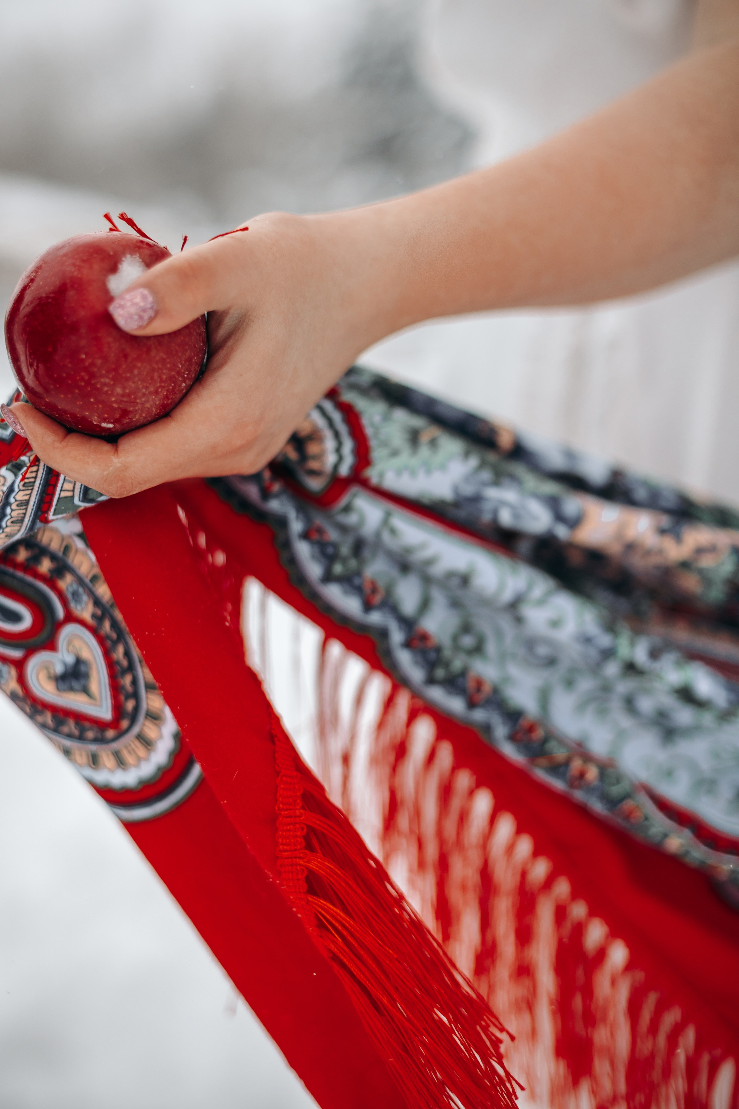 Яблоки на снегу. Анна Молчанова конный фотограф в Тюмени | фотосессии с лошадьми Тюмень