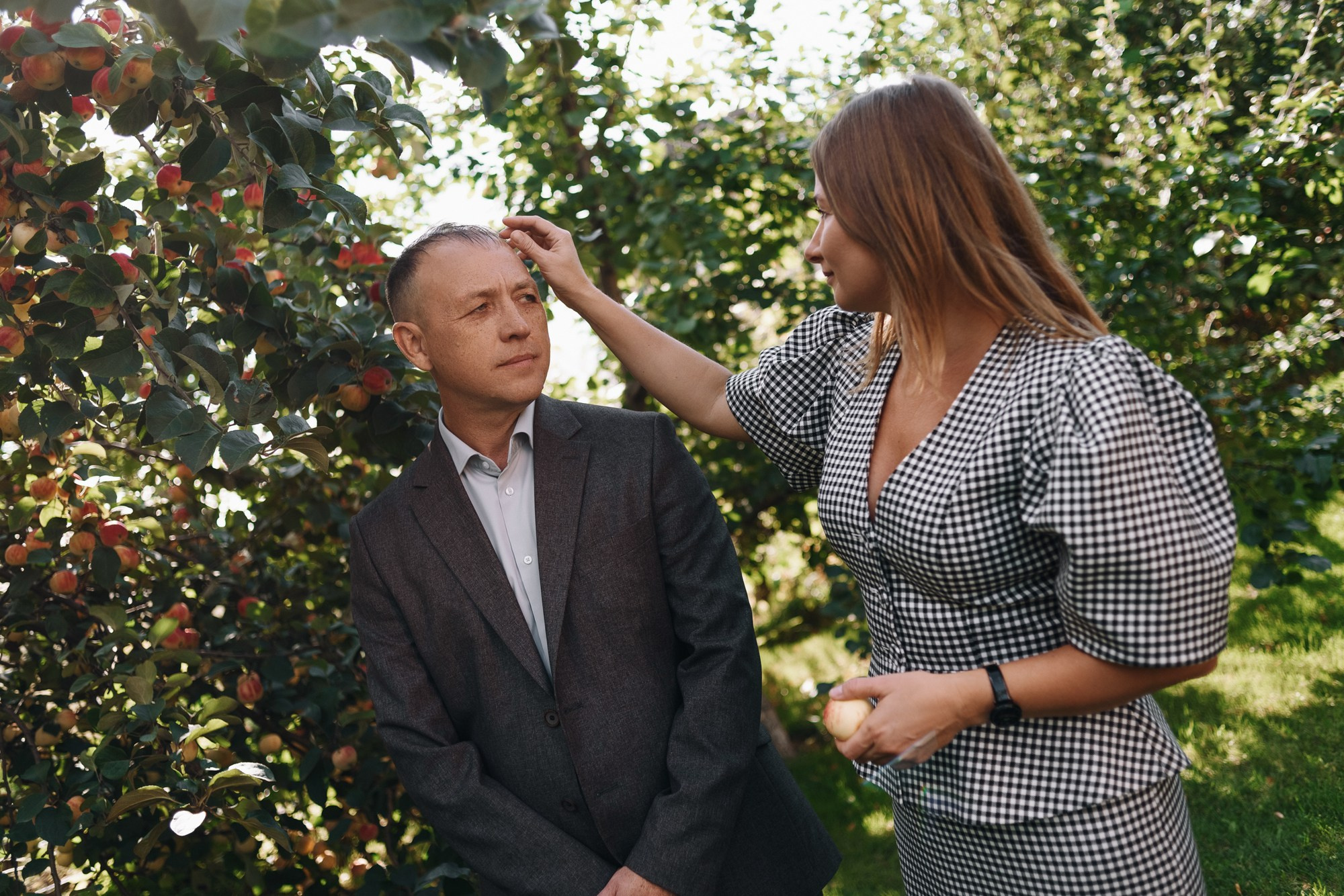 Парный портрет родителей, эстетика зрелых отношений, фотосессия в Тюмени