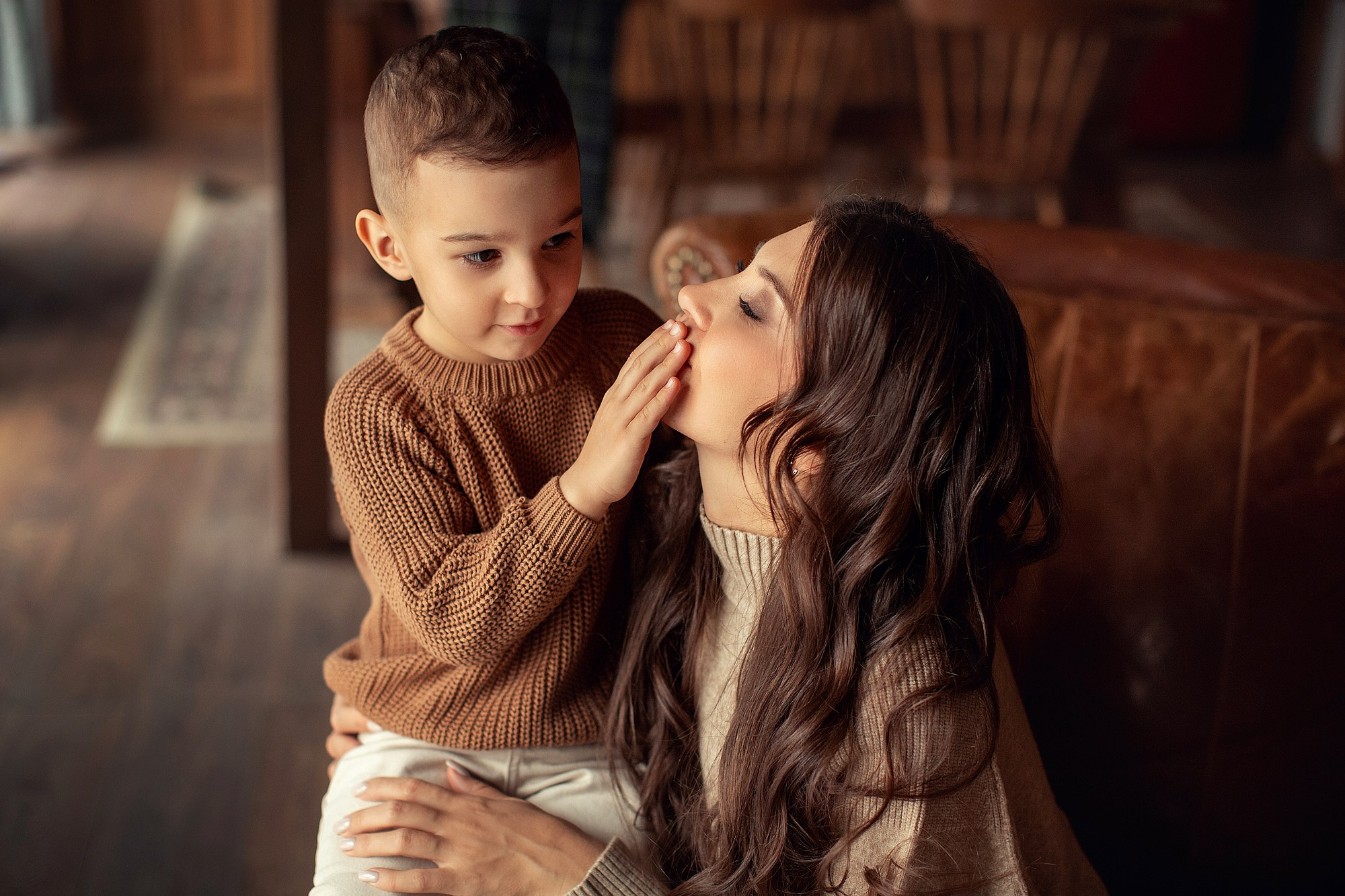 Студийная съемка мамы с сыновьями. Tatyana Nadezhdina Family photographer