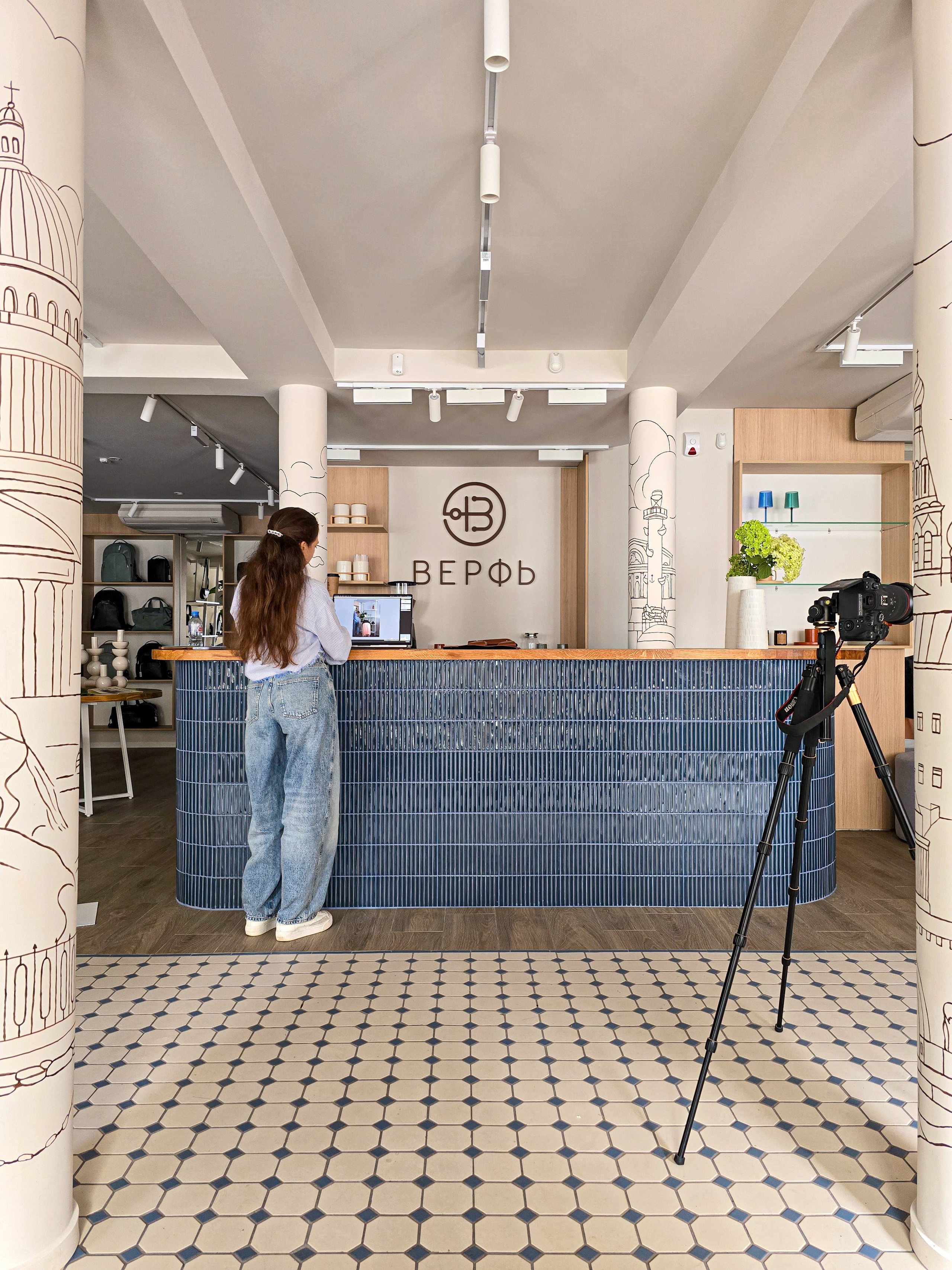 Съемка магазина Верфь в Нижнем Новгороде