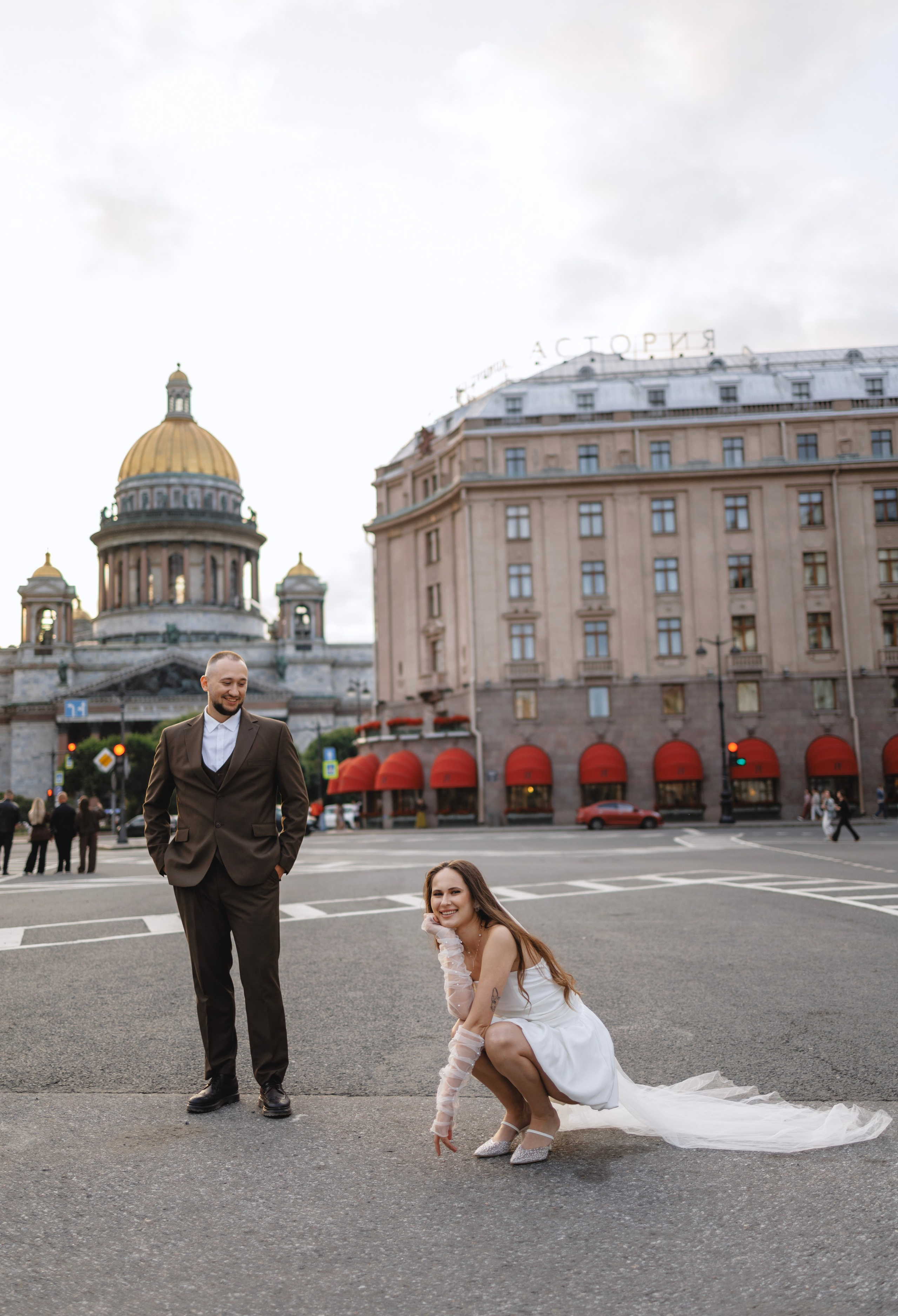 Руслан и Виолетта — Исаакий, Зимняя канавка. Боженова Елена фотограф Санкт-Петербург
