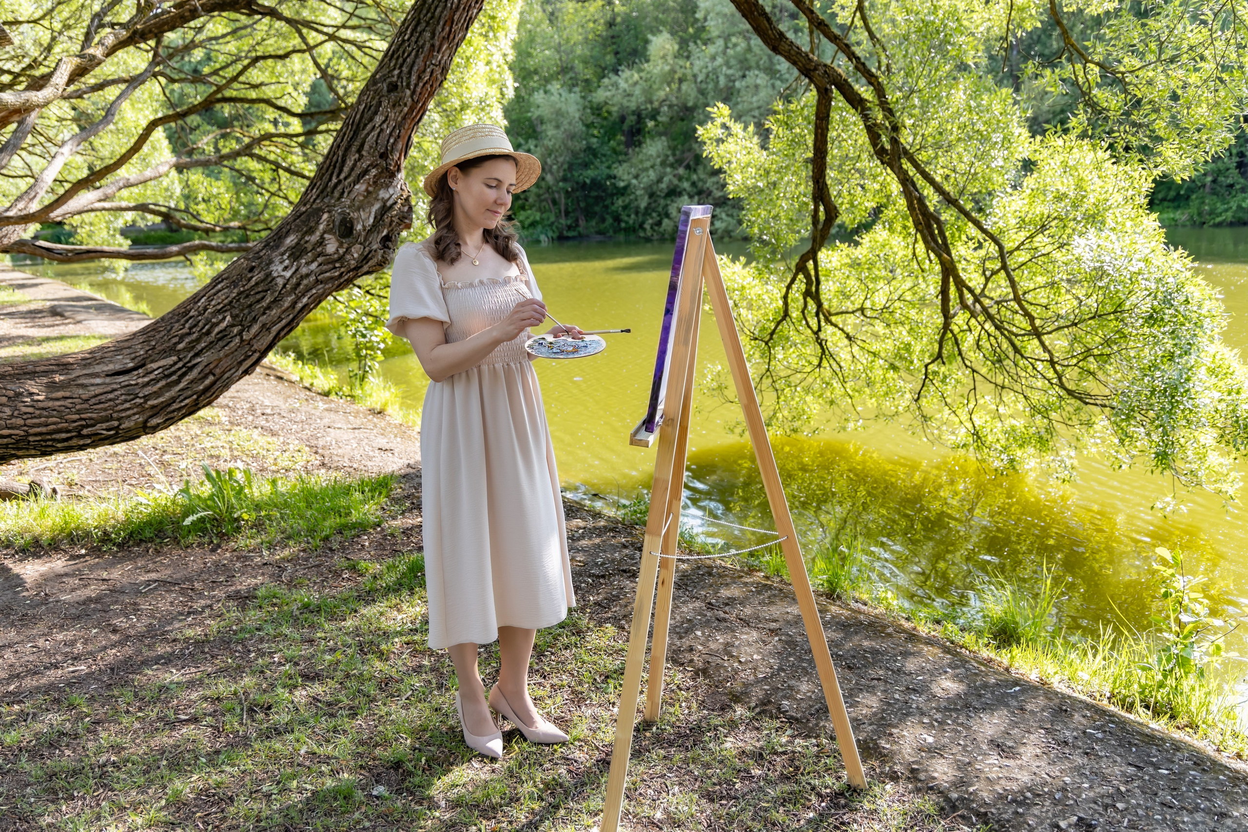 Фотосессия в стиле «Художница». Репортажный, семейный и студийный фотограф в Москве Демин Алексей