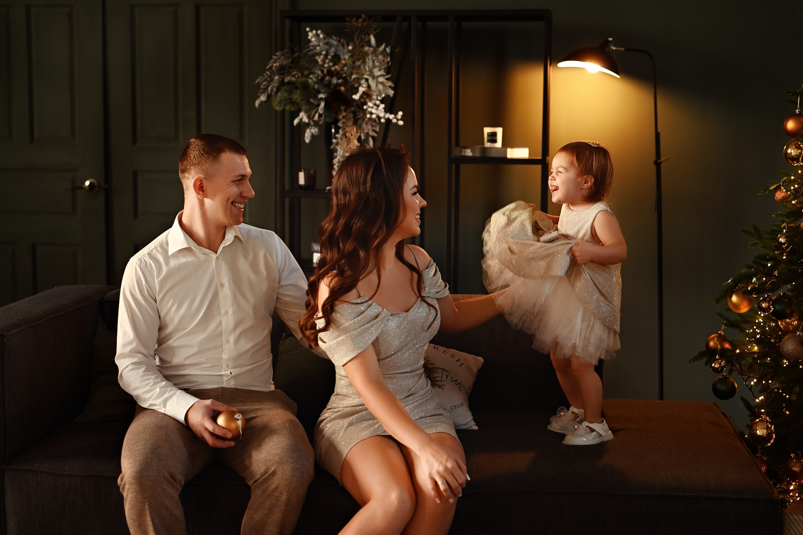 Новогодняя фотосессия Дианы, Сергея и Меланьи. Свадебный и семейный фотограф в Самаре Головань Наталья