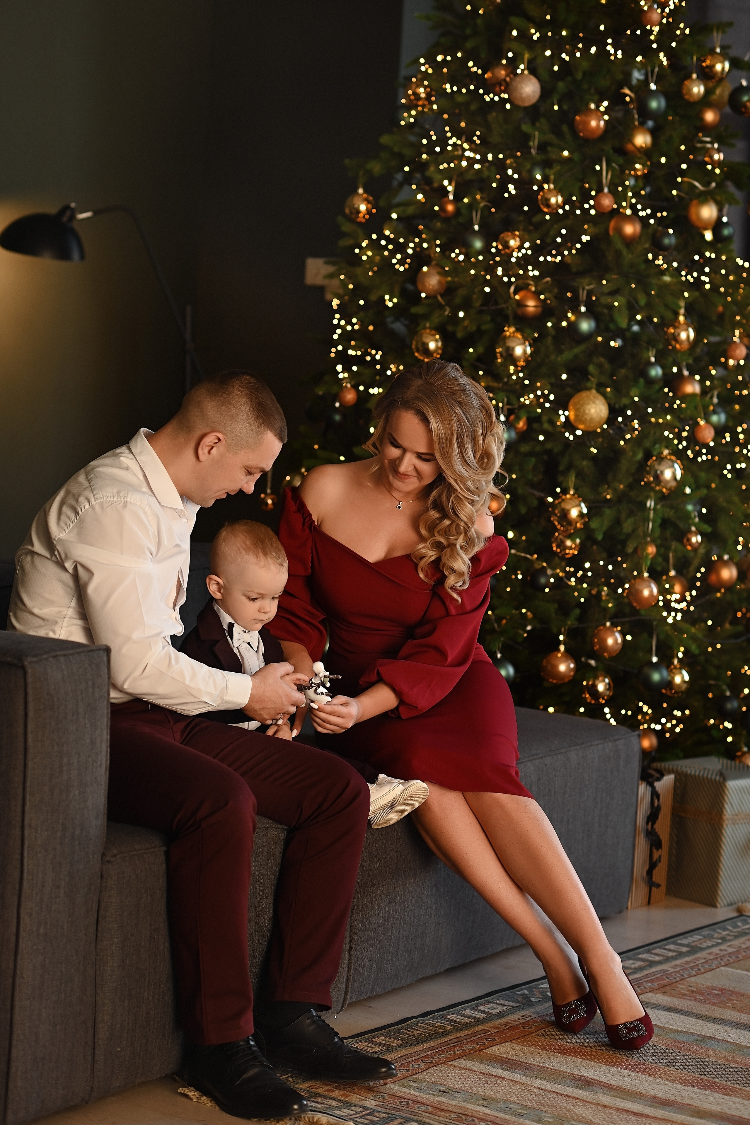 Новогодняя фотосессия 2022-23гг Даша, Слава и Матвей. Свадебный и семейный фотограф в Самаре Головань Наталья