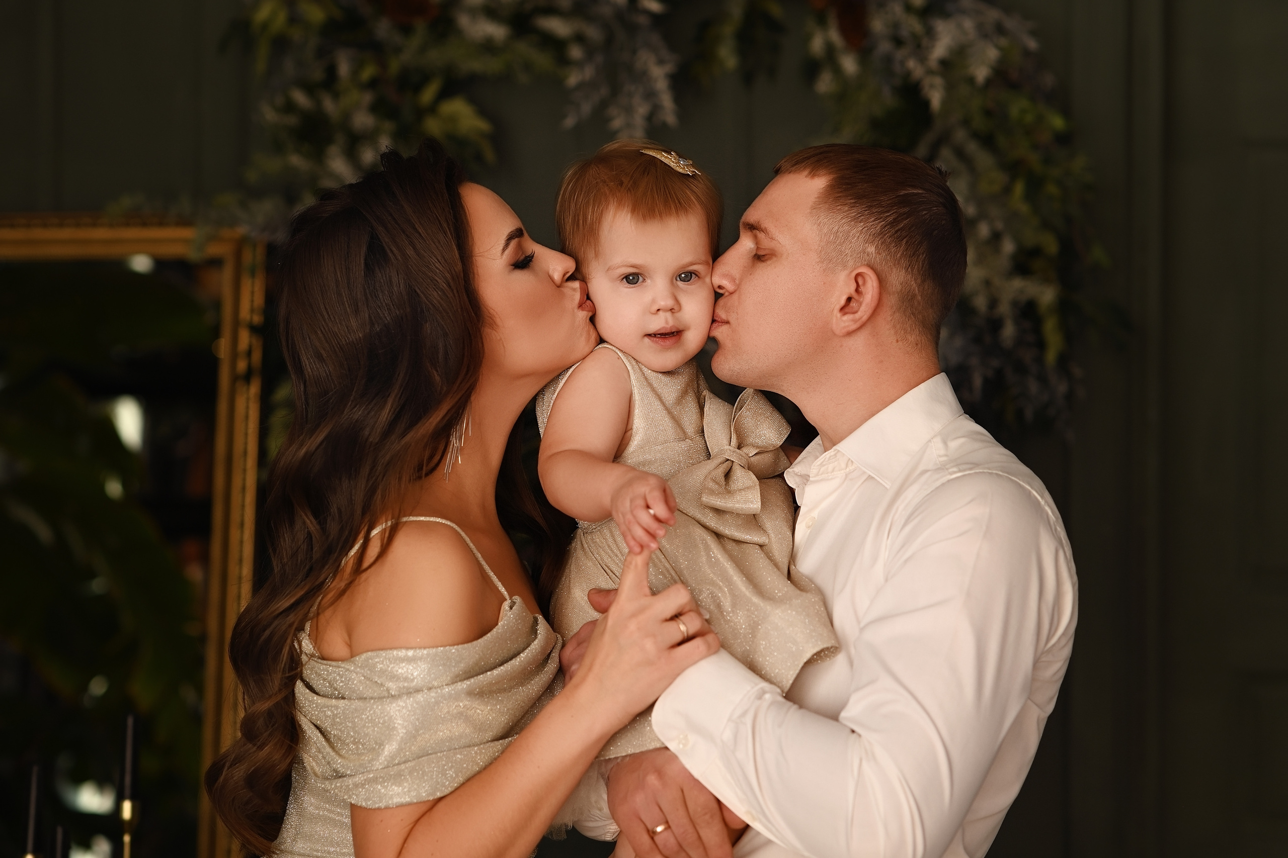 Новогодняя фотосессия Дианы, Сергея и Меланьи. Свадебный и семейный фотограф в Самаре Головань Наталья