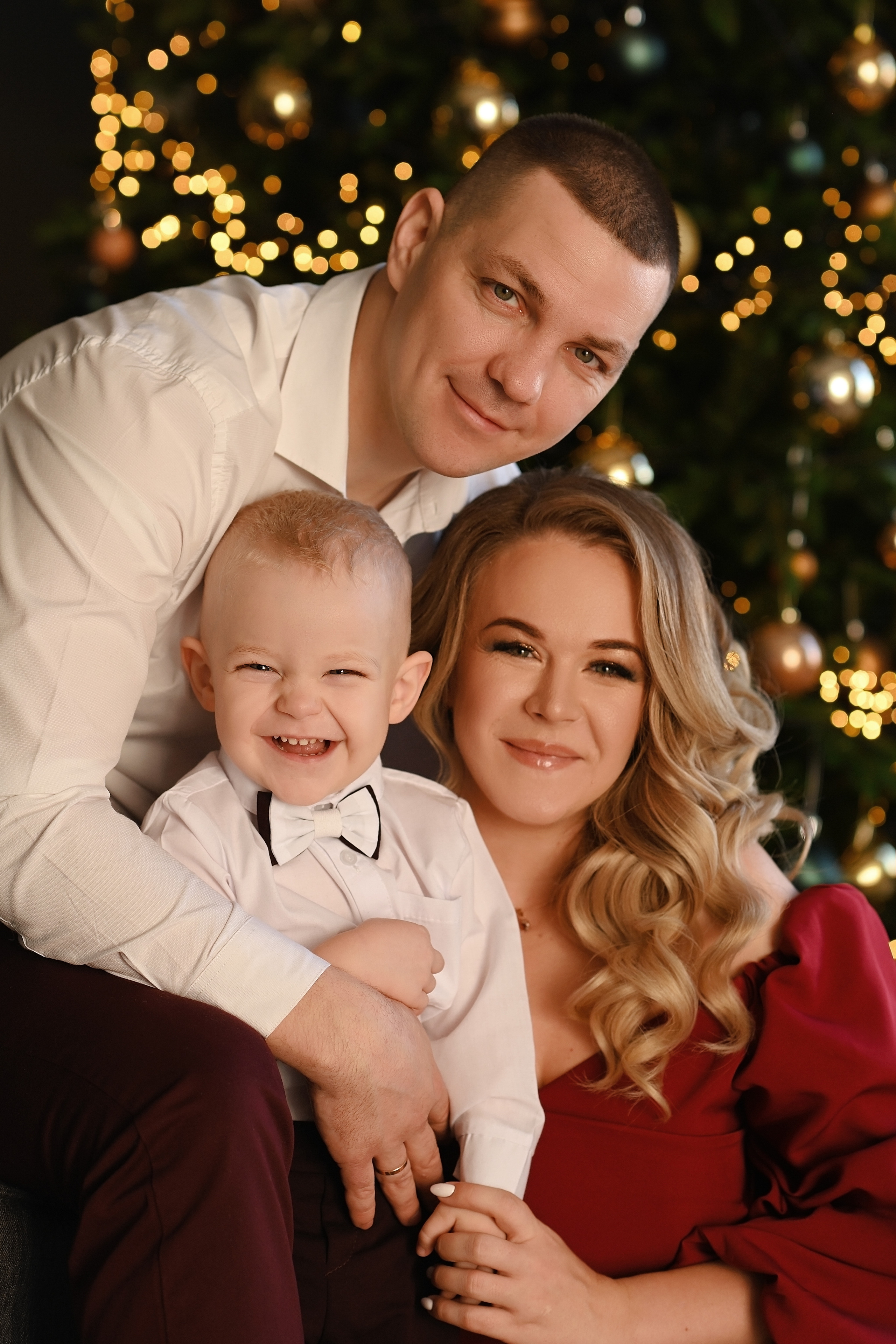 Новогодняя фотосессия 2022-23гг Даша, Слава и Матвей. Свадебный и семейный фотограф в Самаре Головань Наталья