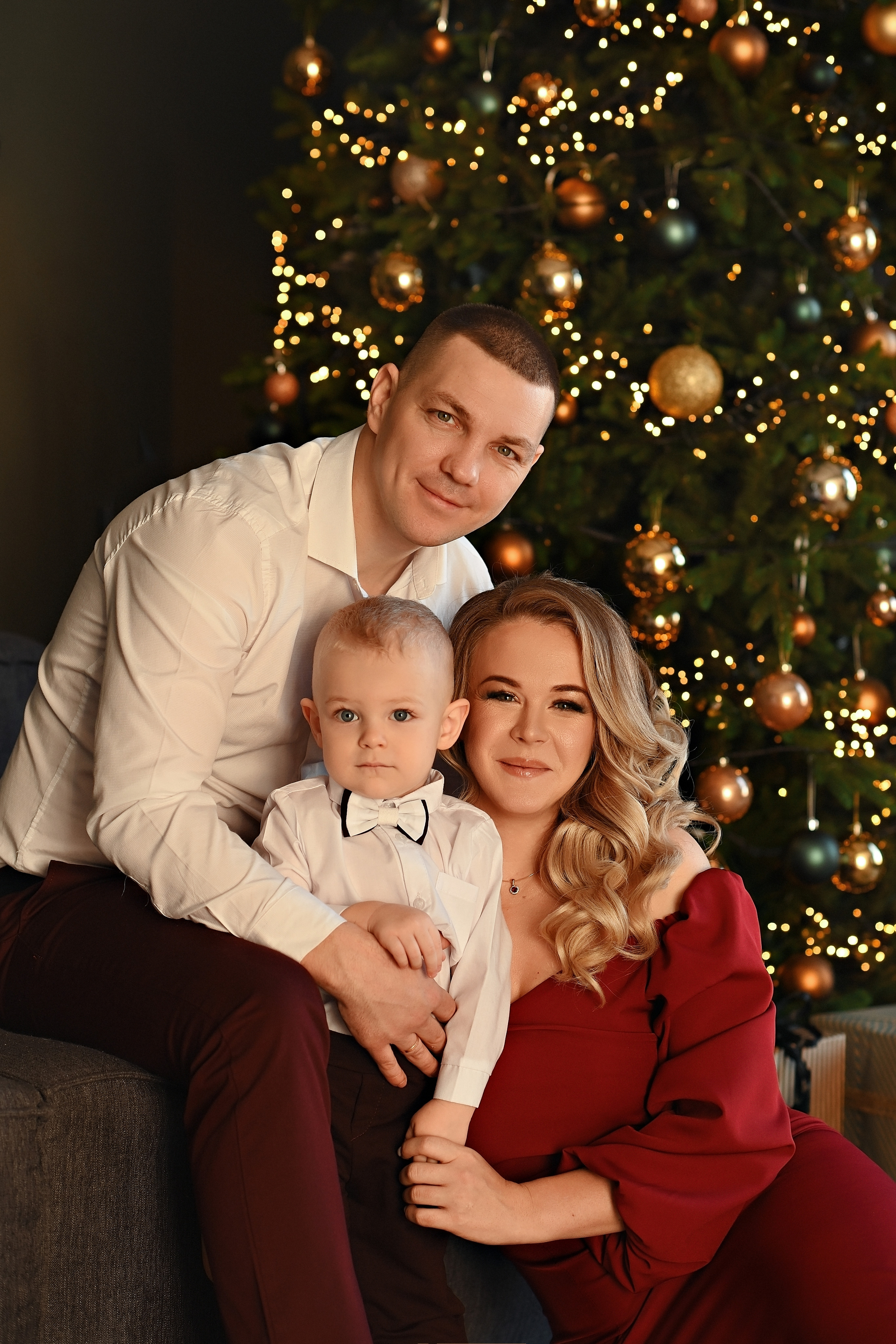 Новогодняя фотосессия 2022-23гг Даша, Слава и Матвей. Свадебный и семейный фотограф в Самаре Головань Наталья