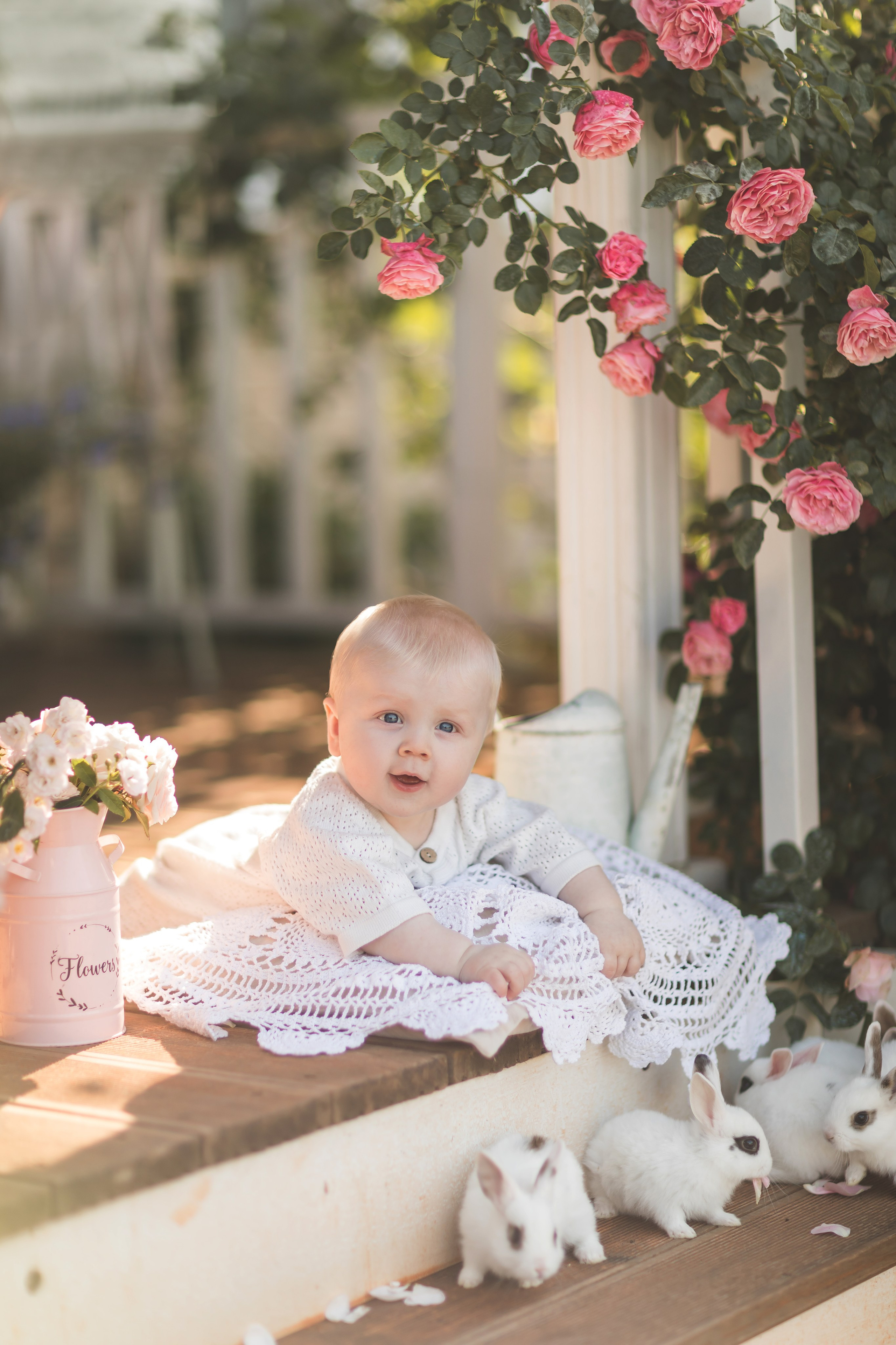 Крыльцо с розами. Семейный и детский фотограф Краснодар Валерия Власенко