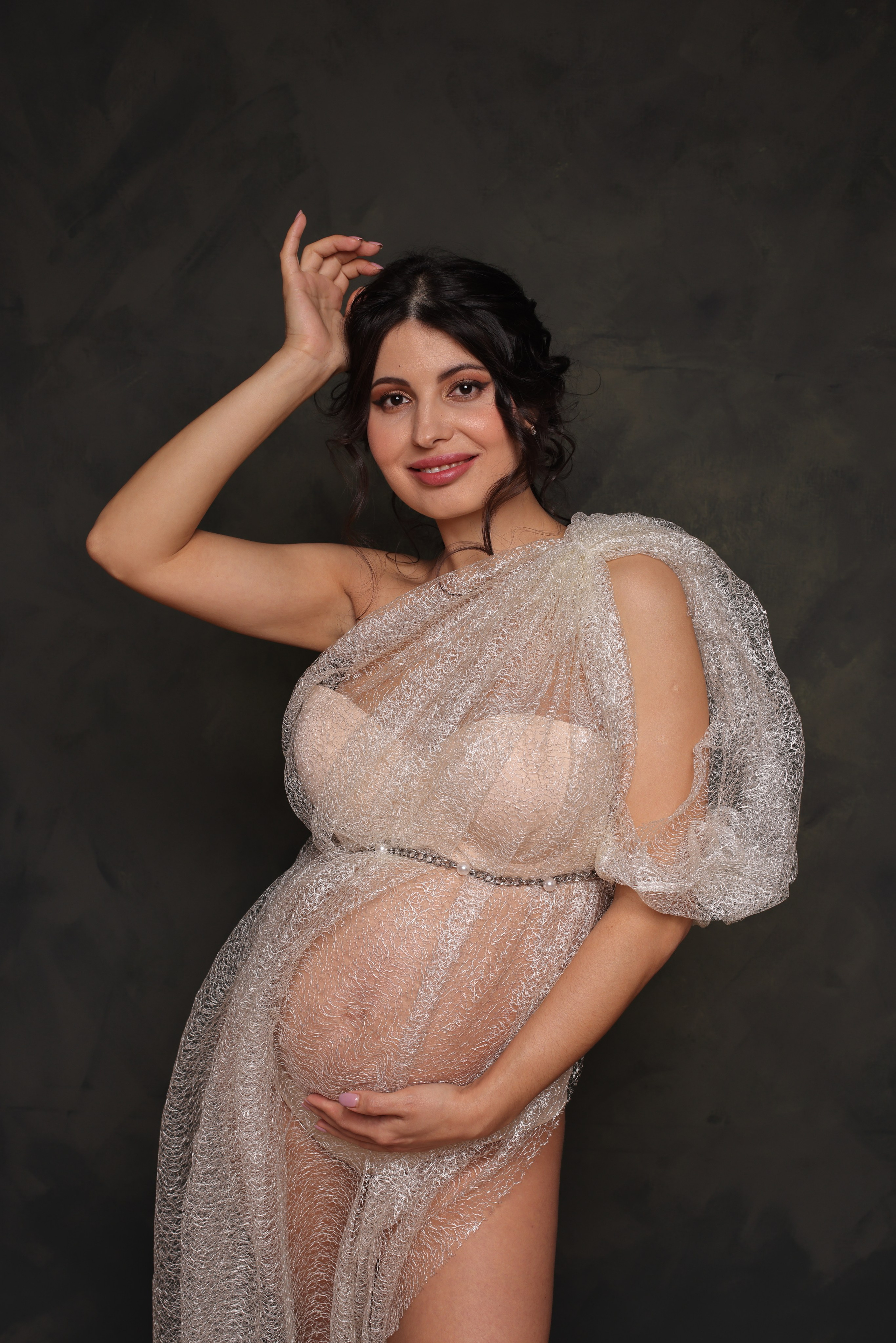 Ткани: драпировка (фатин, органза, сетка). Фотограф новорожденных и беременности в Ижевске Светлана Рожкова