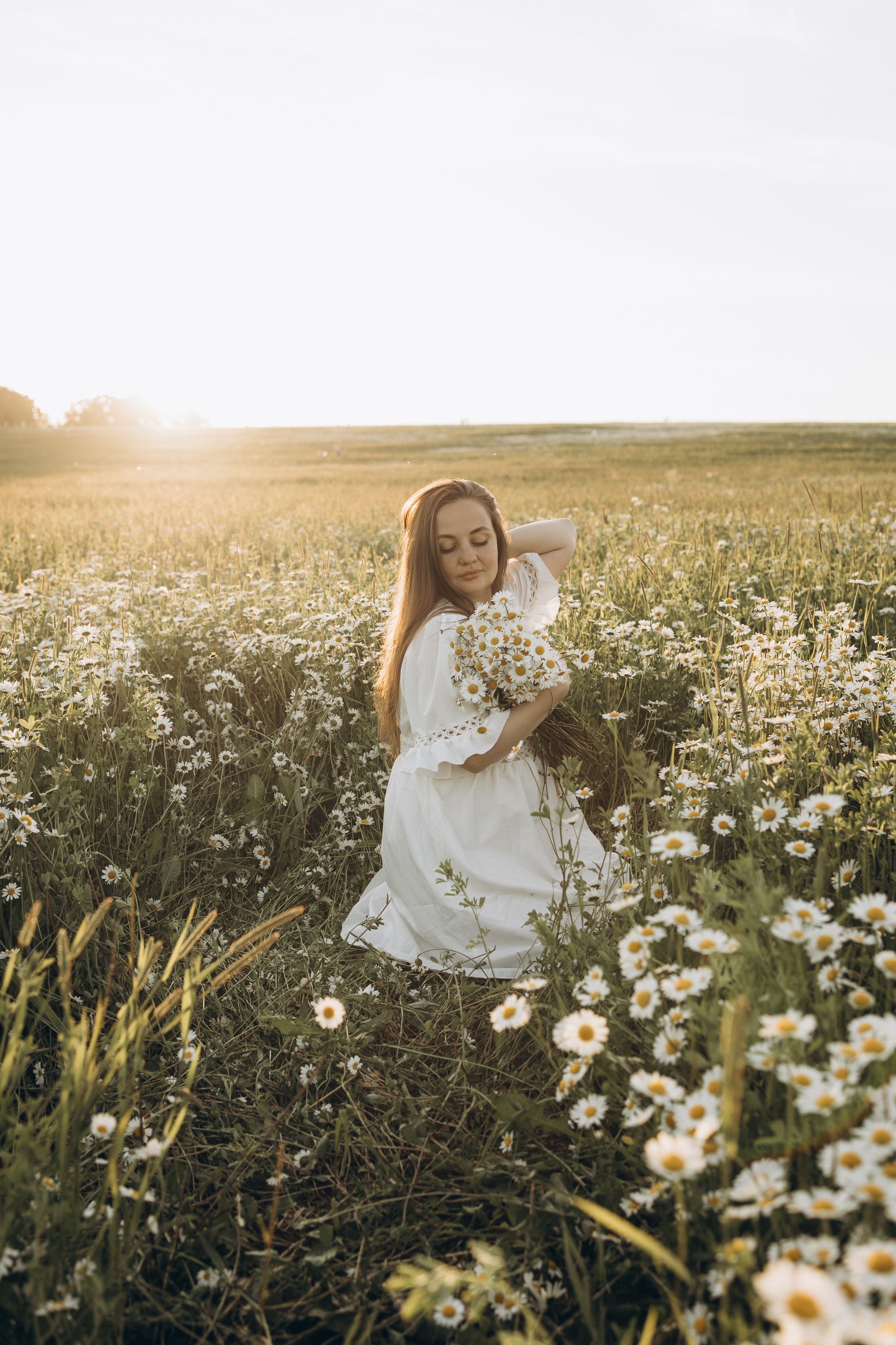 Маша и ромашки. Семейный фотограф в Москве Виктория Ястребинская