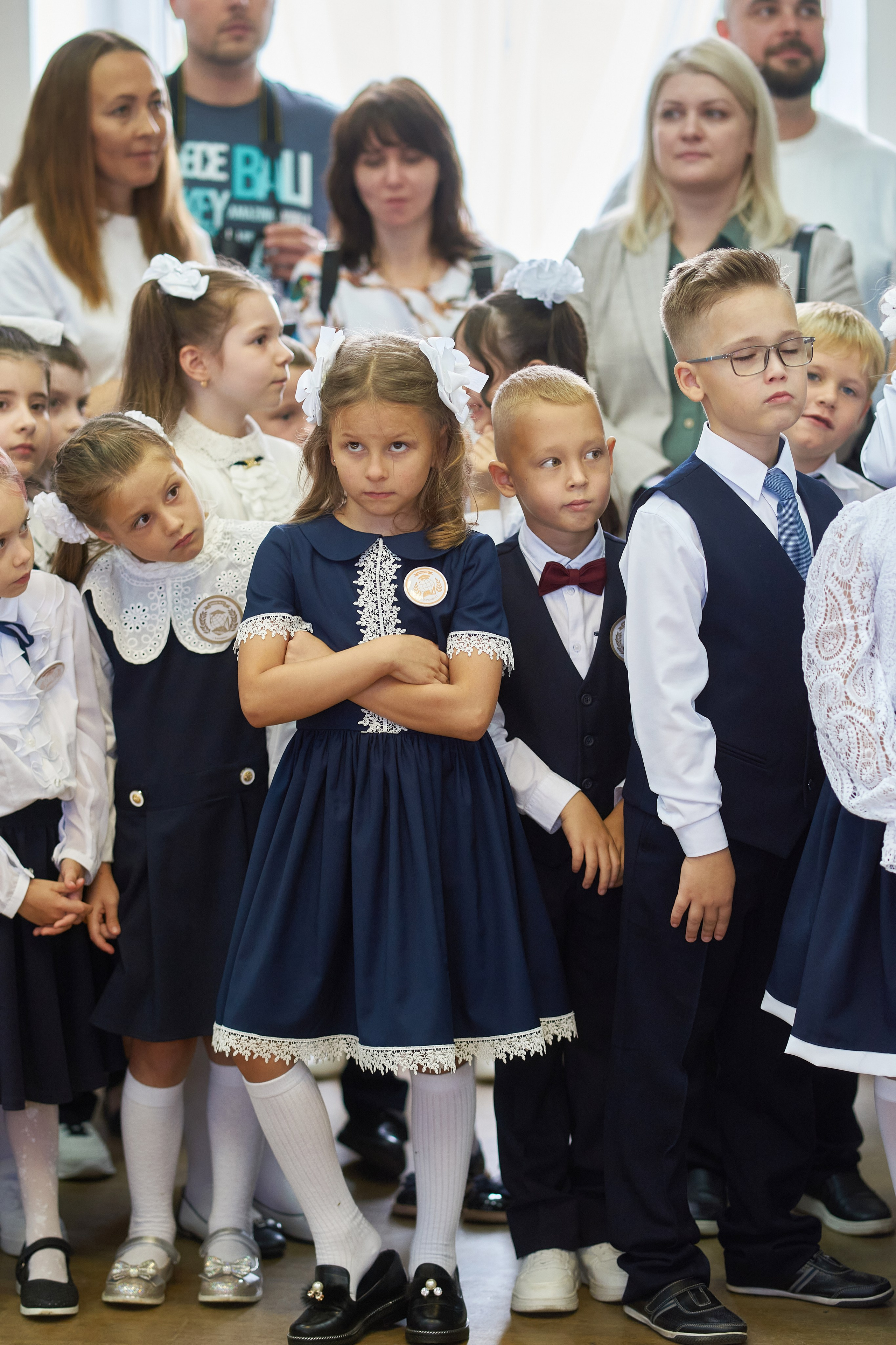 1 класс в День Знаний. Фотограф Владимир Артамонов