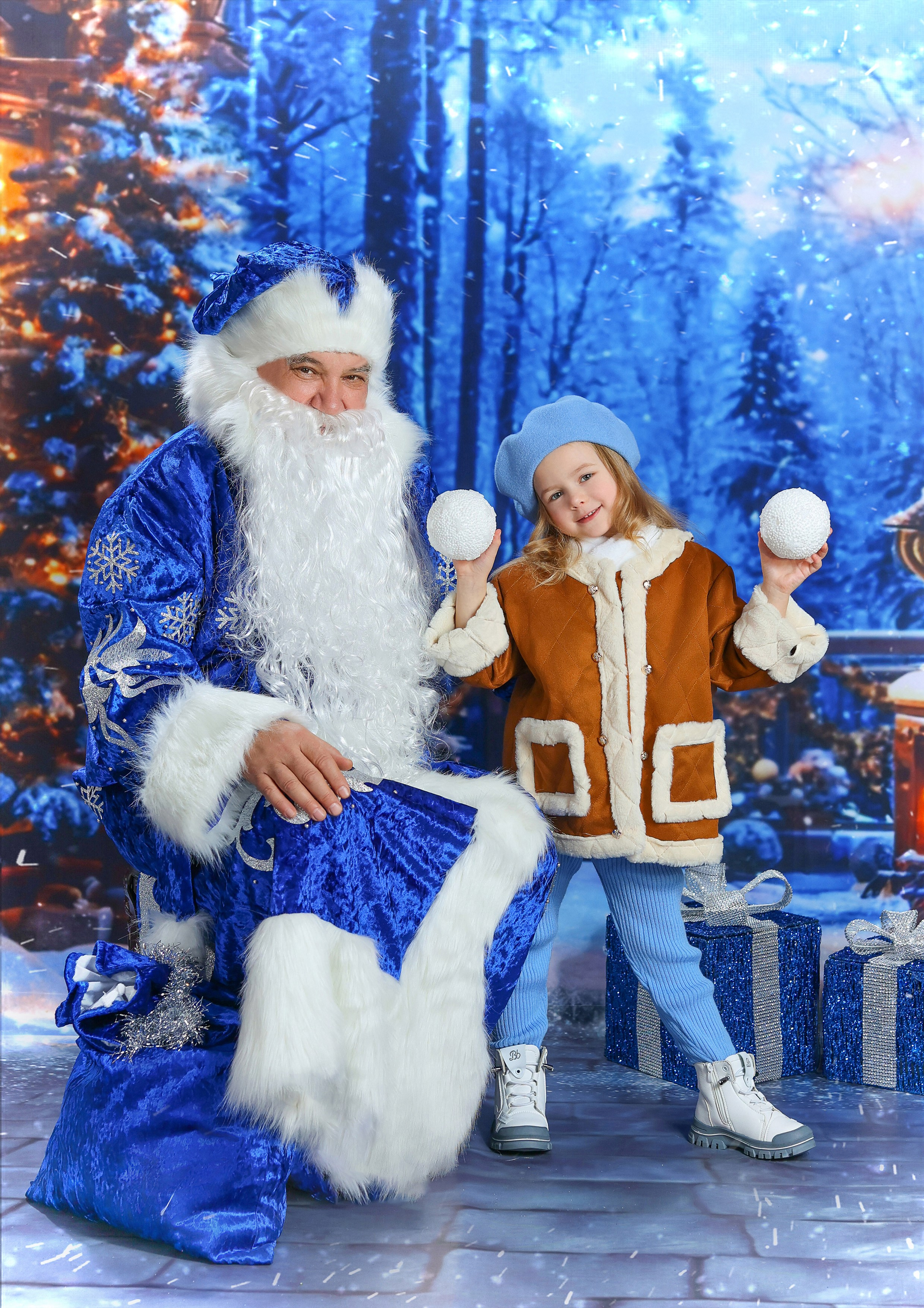 Фотосессия «В гостях у Деда Мороза» 2025. Фотограф в детский сад Елена Колчева Новокузнецк