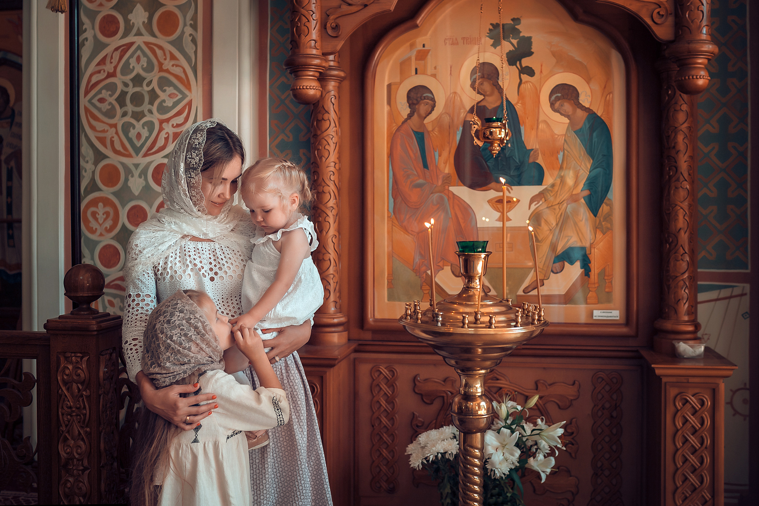 Крещение Весты Храм Иоанна Предтечи. Фотограф на Крещение и Венчание в Красноярске Рамазанова Юлия
