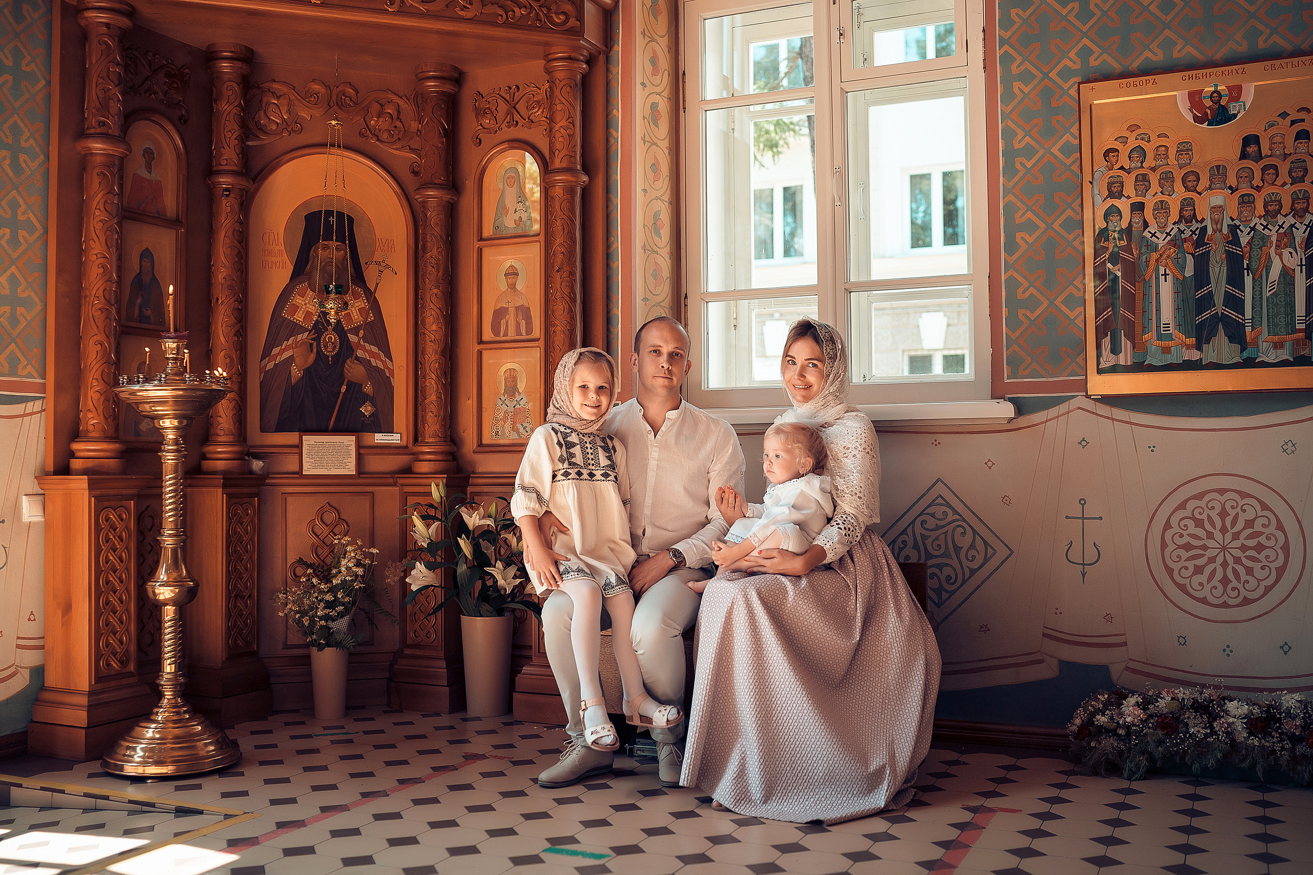 Крещение Весты Храм Иоанна Предтечи. Фотограф на Крещение и Венчание в Красноярске Рамазанова Юлия