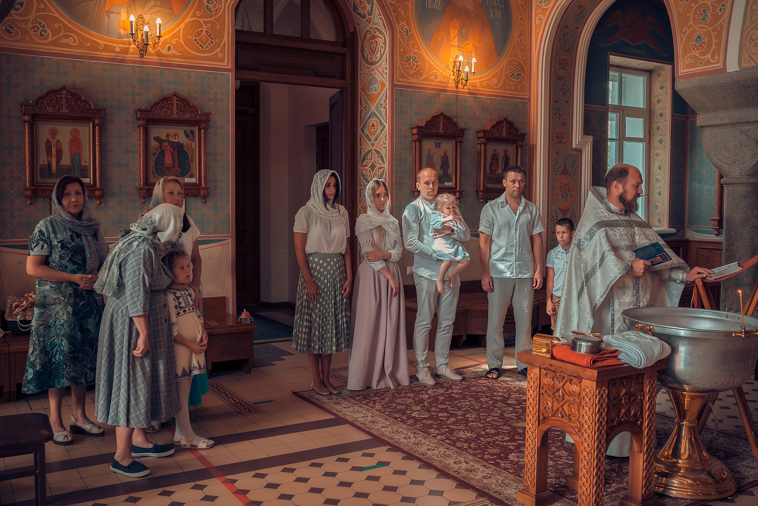 Крещение Весты Храм Иоанна Предтечи. Фотограф на Крещение и Венчание в Красноярске Рамазанова Юлия