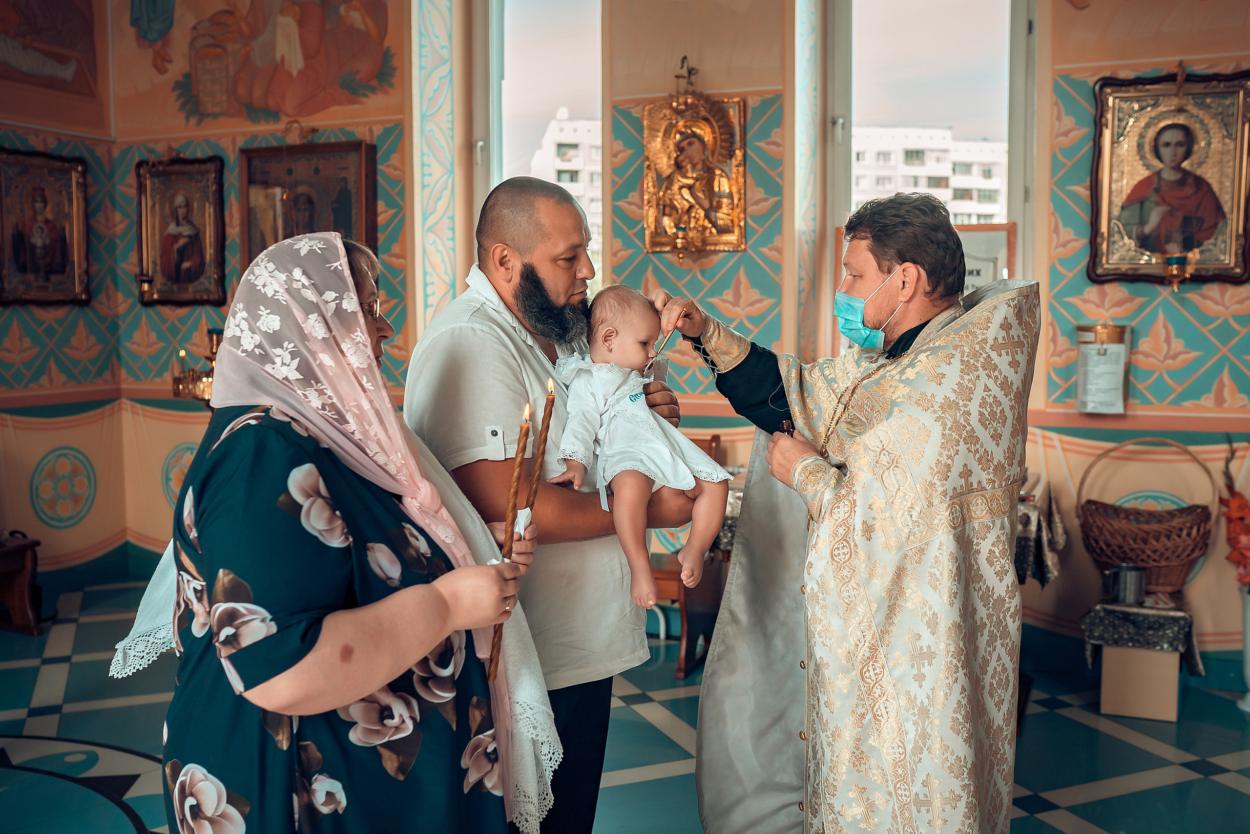 Крещение Богдана Введенский храм. Фотограф на Крещение и Венчание в Красноярске Рамазанова Юлия