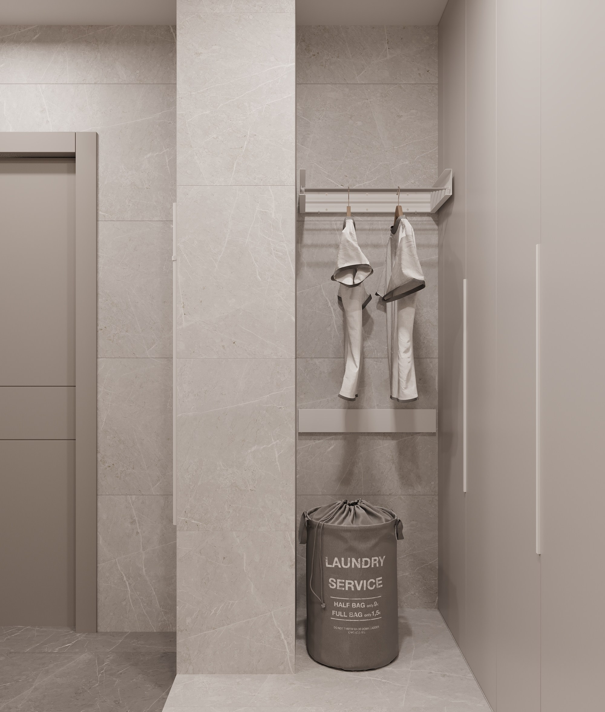 2-я Круговая, 67.3 кв.м. Дизайн интерьера, 3D-визуализация Владивосток