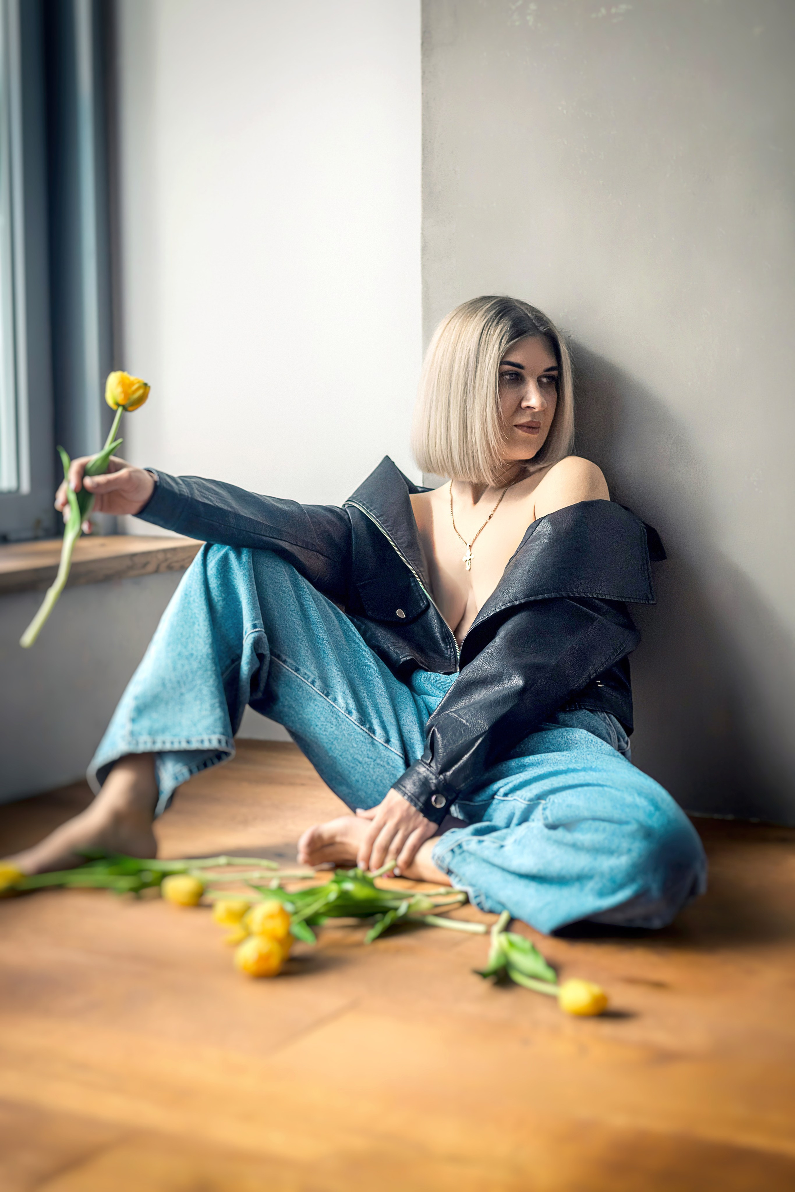 Джинс и кожа. Вера Соколова фотограф Воронеж