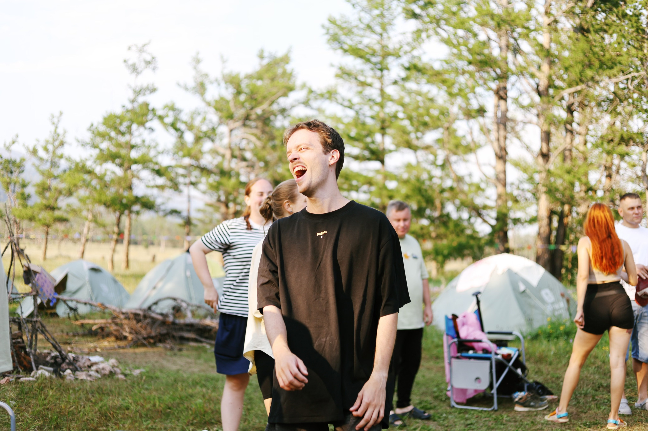 Лето 2024 / палатки. 1642 — первый лагерь для взрослых на Байкале