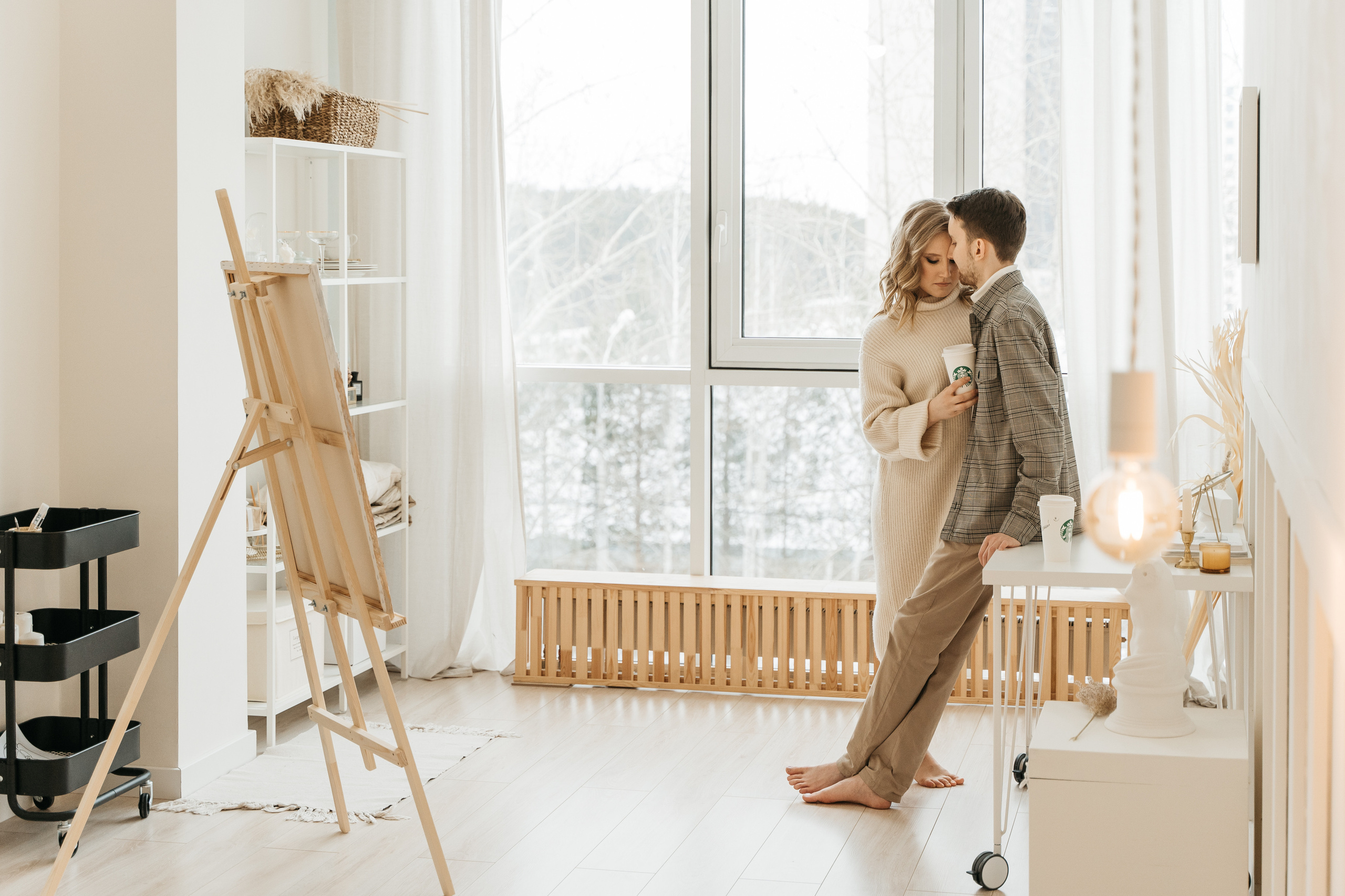 Оля и Женя, предсвадебная фотосессия love-story. Студия Когда вместе. Фотограф Татьяна Мамонтова