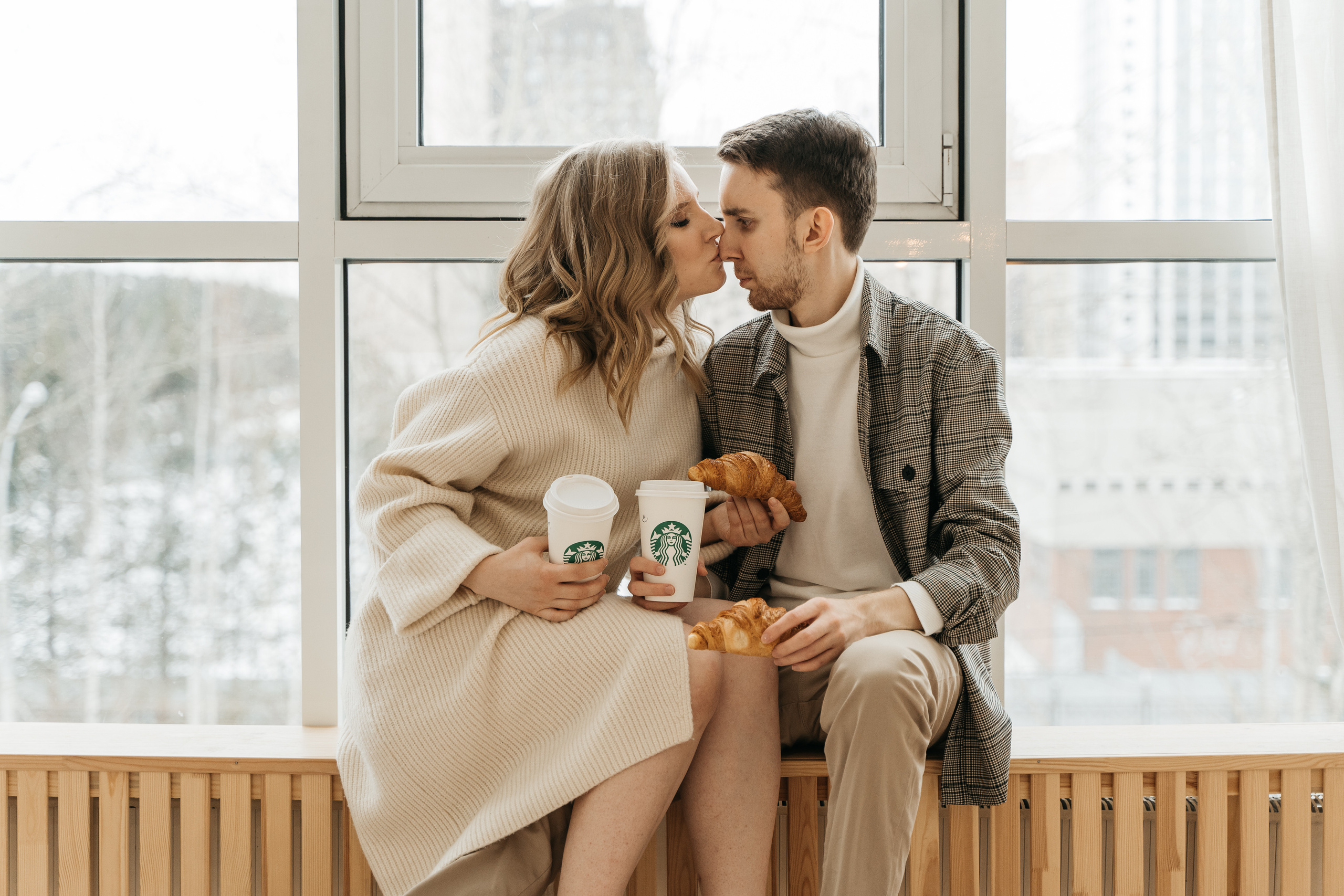 Оля и Женя, предсвадебная фотосессия love-story. Студия Когда вместе. Фотограф Татьяна Мамонтова