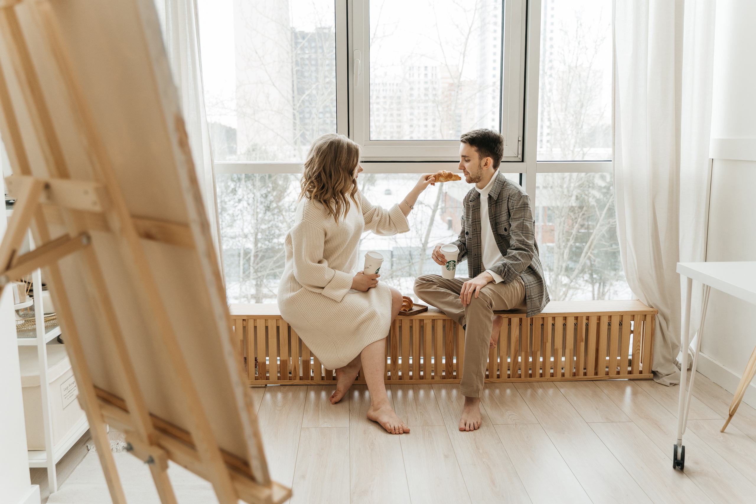 Оля и Женя, предсвадебная фотосессия love-story. Студия Когда вместе. Фотограф Татьяна Мамонтова
