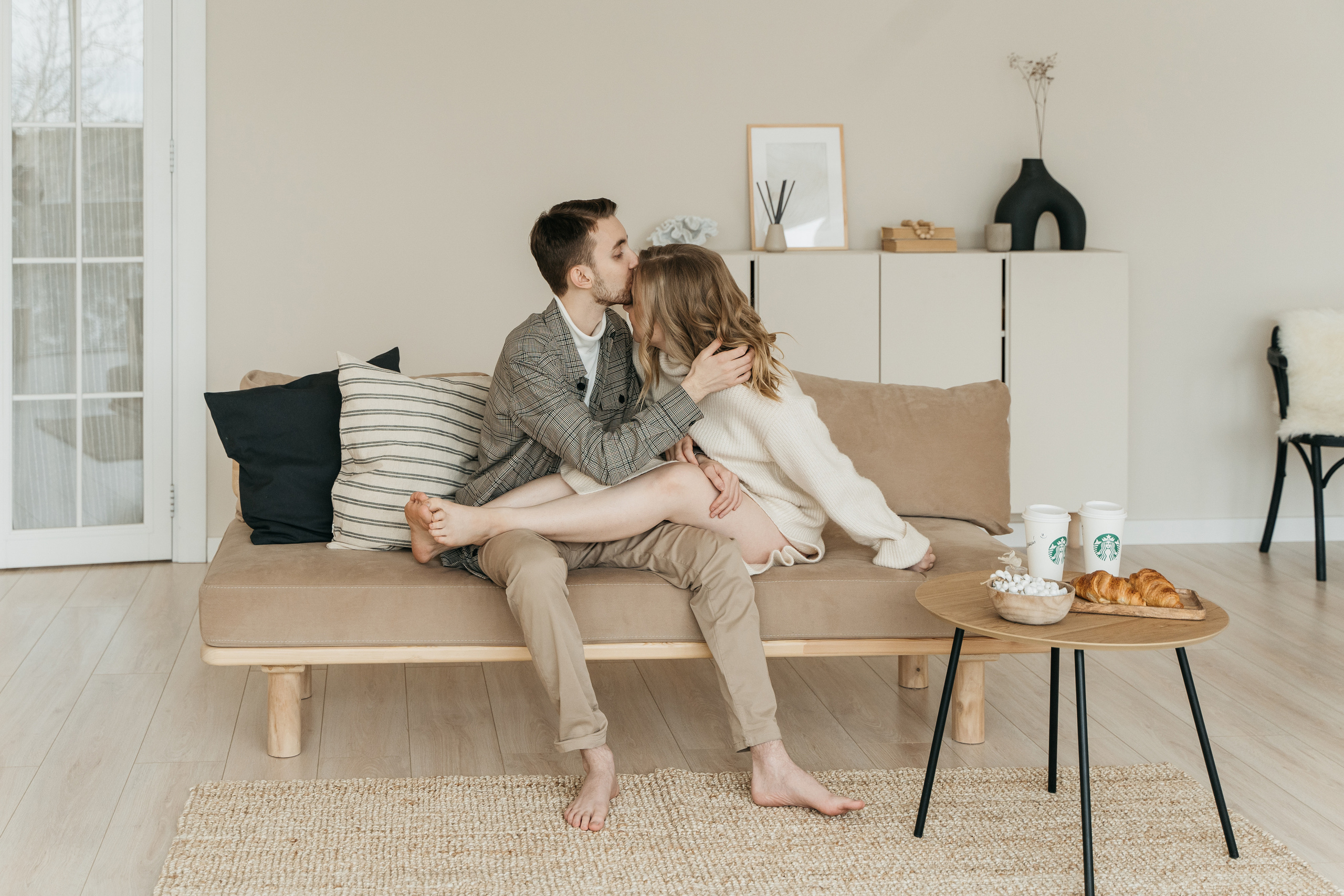 Оля и Женя, предсвадебная фотосессия love-story. Студия Когда вместе. Фотограф Татьяна Мамонтова