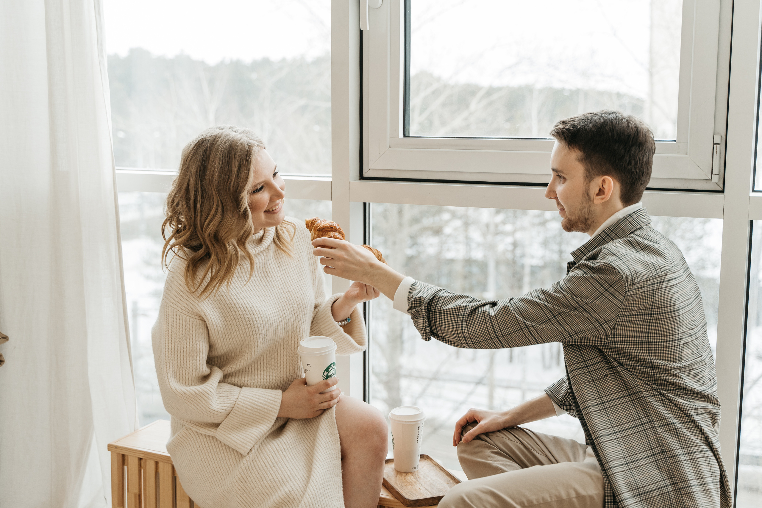 Оля и Женя, предсвадебная фотосессия love-story. Студия Когда вместе. Фотограф Татьяна Мамонтова