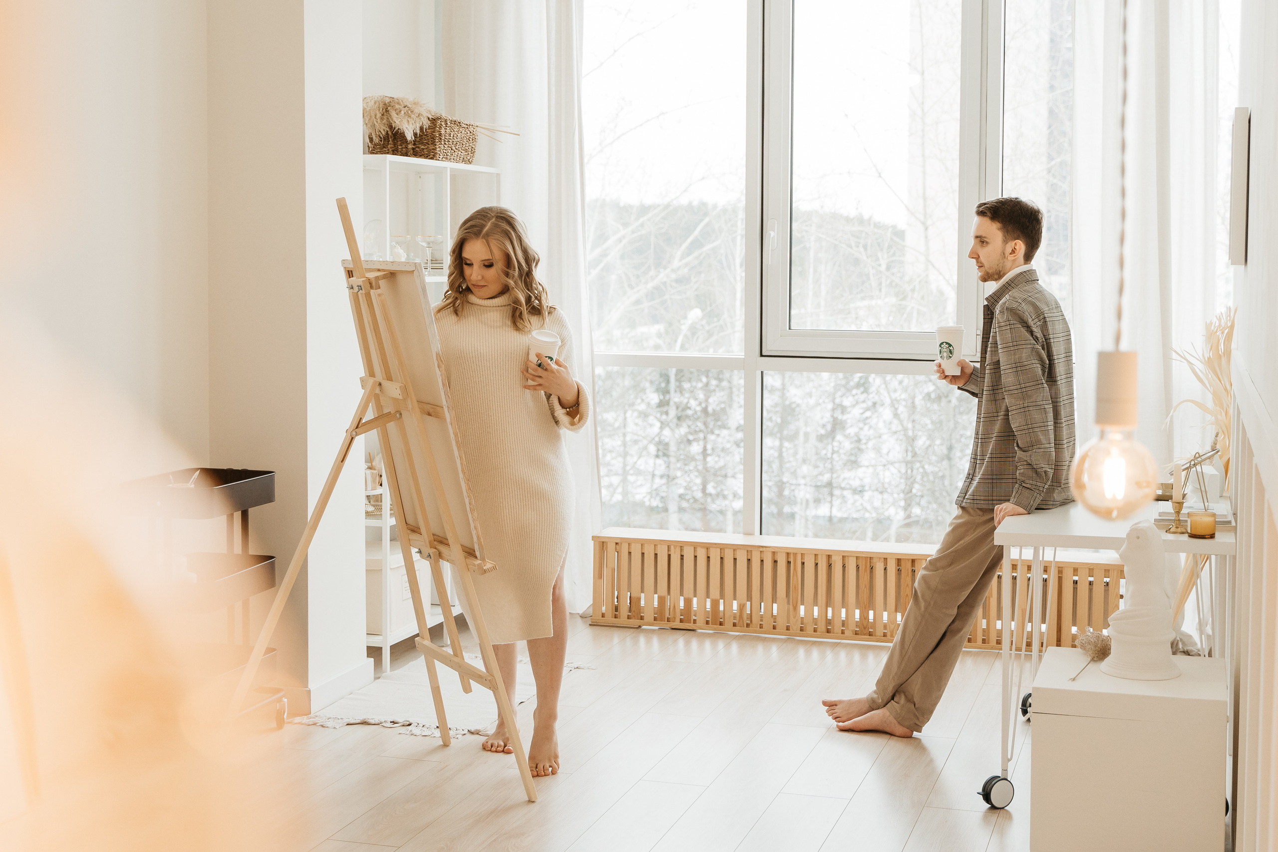 Оля и Женя, предсвадебная фотосессия love-story. Студия Когда вместе. Фотограф Татьяна Мамонтова