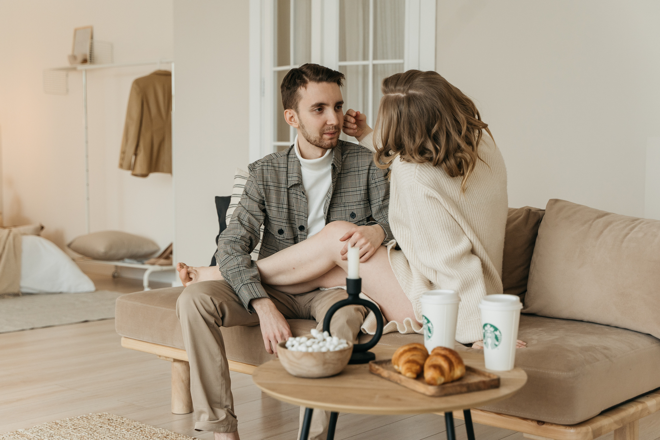 Оля и Женя, предсвадебная фотосессия love-story. Студия Когда вместе. Фотограф Татьяна Мамонтова