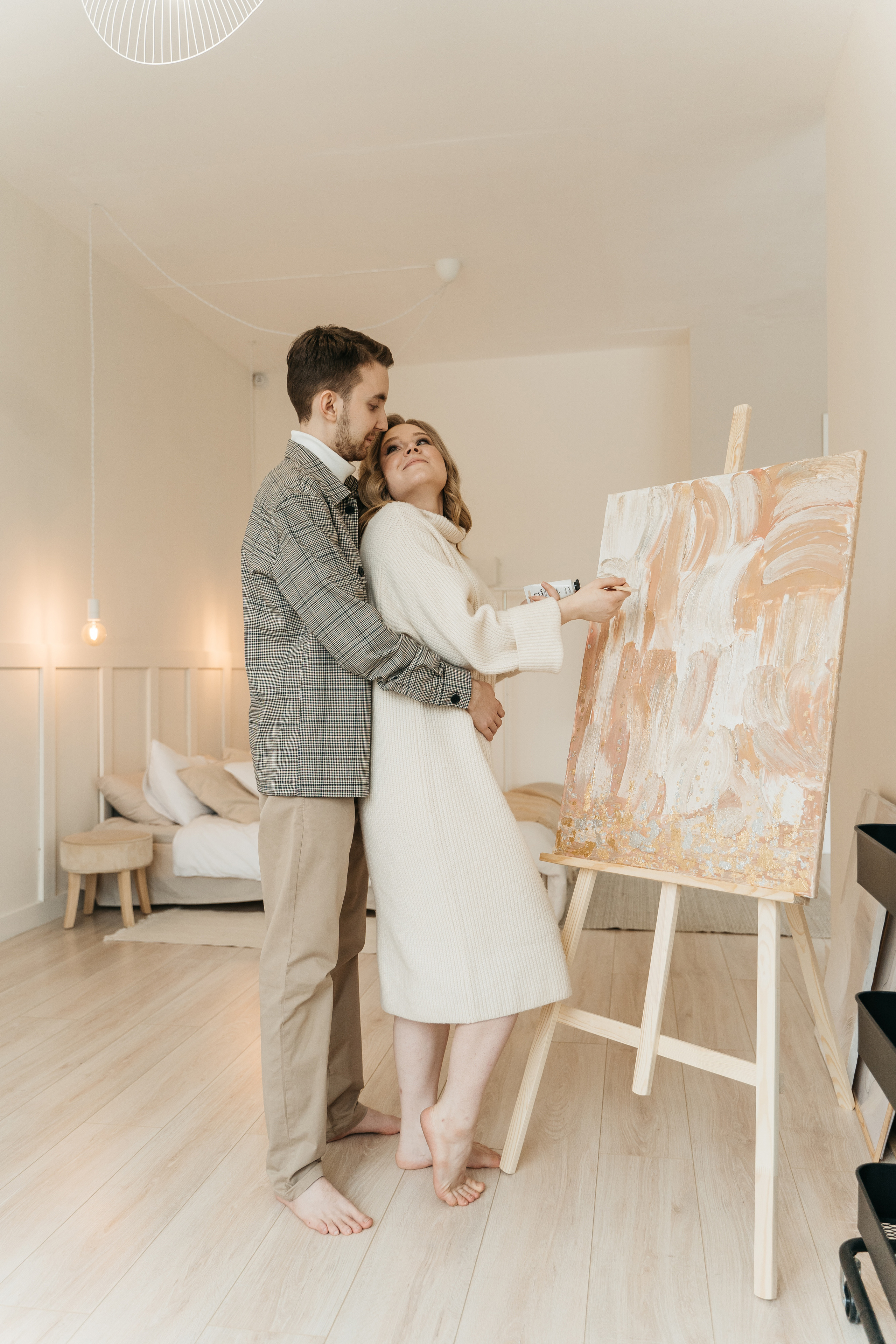 Оля и Женя, предсвадебная фотосессия love-story. Студия Когда вместе. Фотограф Татьяна Мамонтова