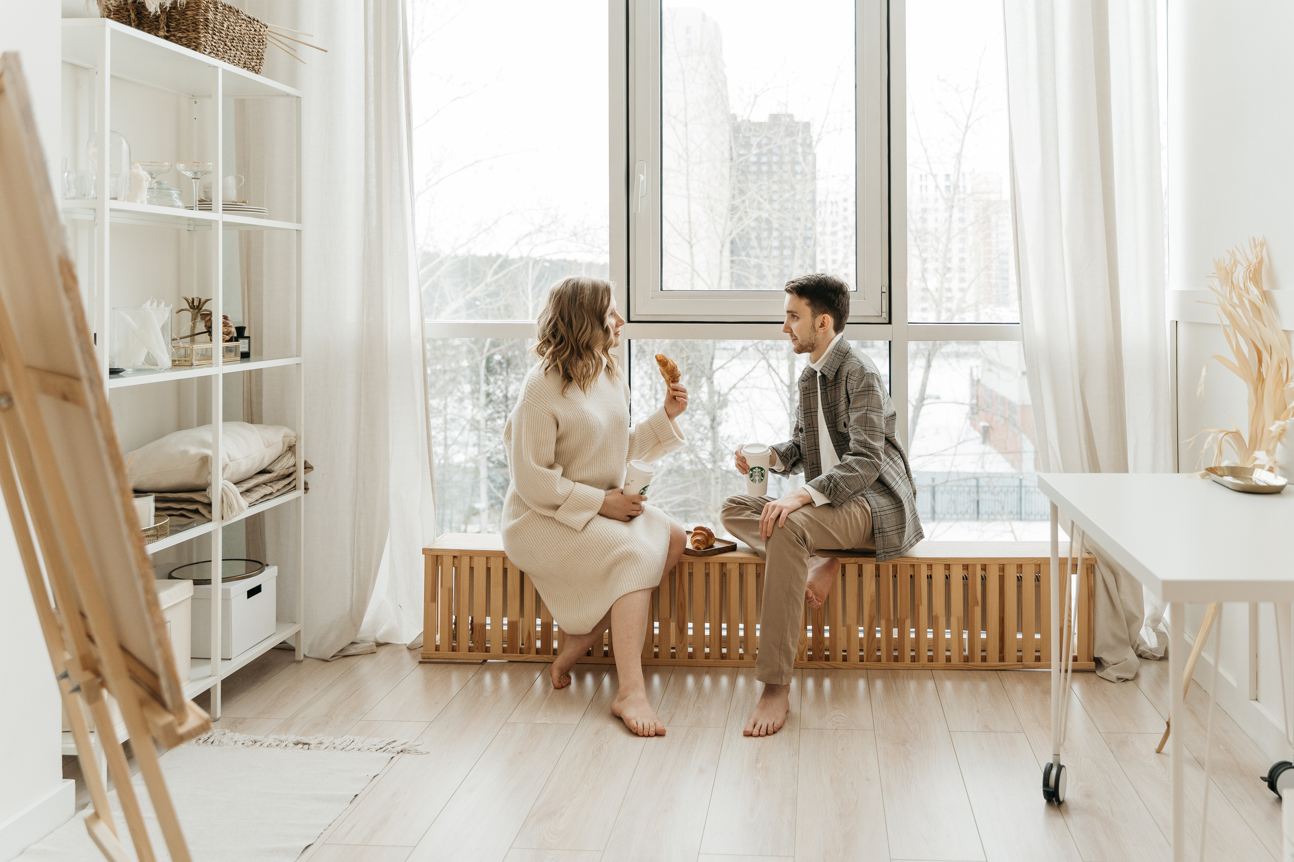 Оля и Женя, предсвадебная фотосессия love-story. Студия Когда вместе. Фотограф Татьяна Мамонтова