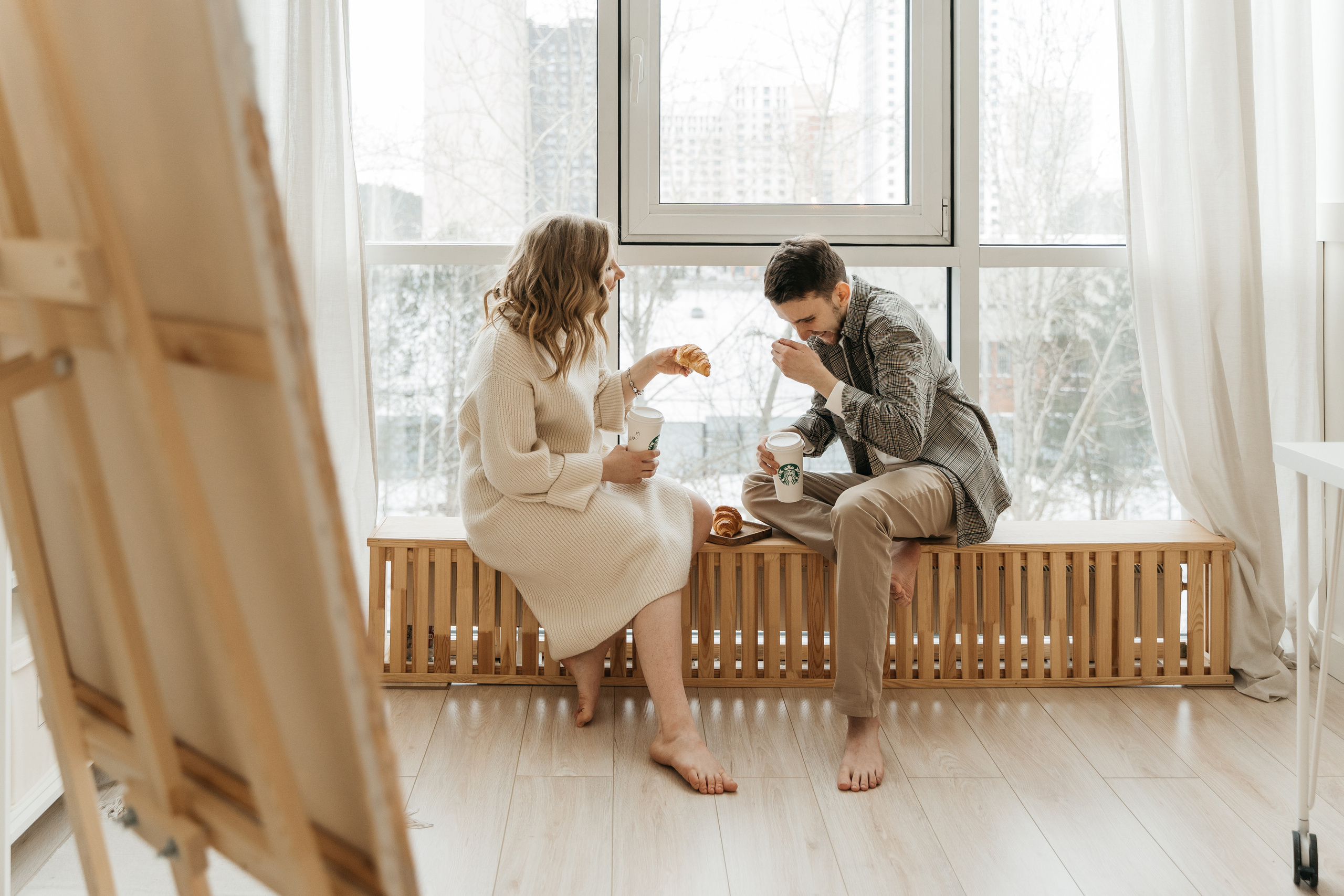 Оля и Женя, предсвадебная фотосессия love-story. Студия Когда вместе. Фотограф Татьяна Мамонтова