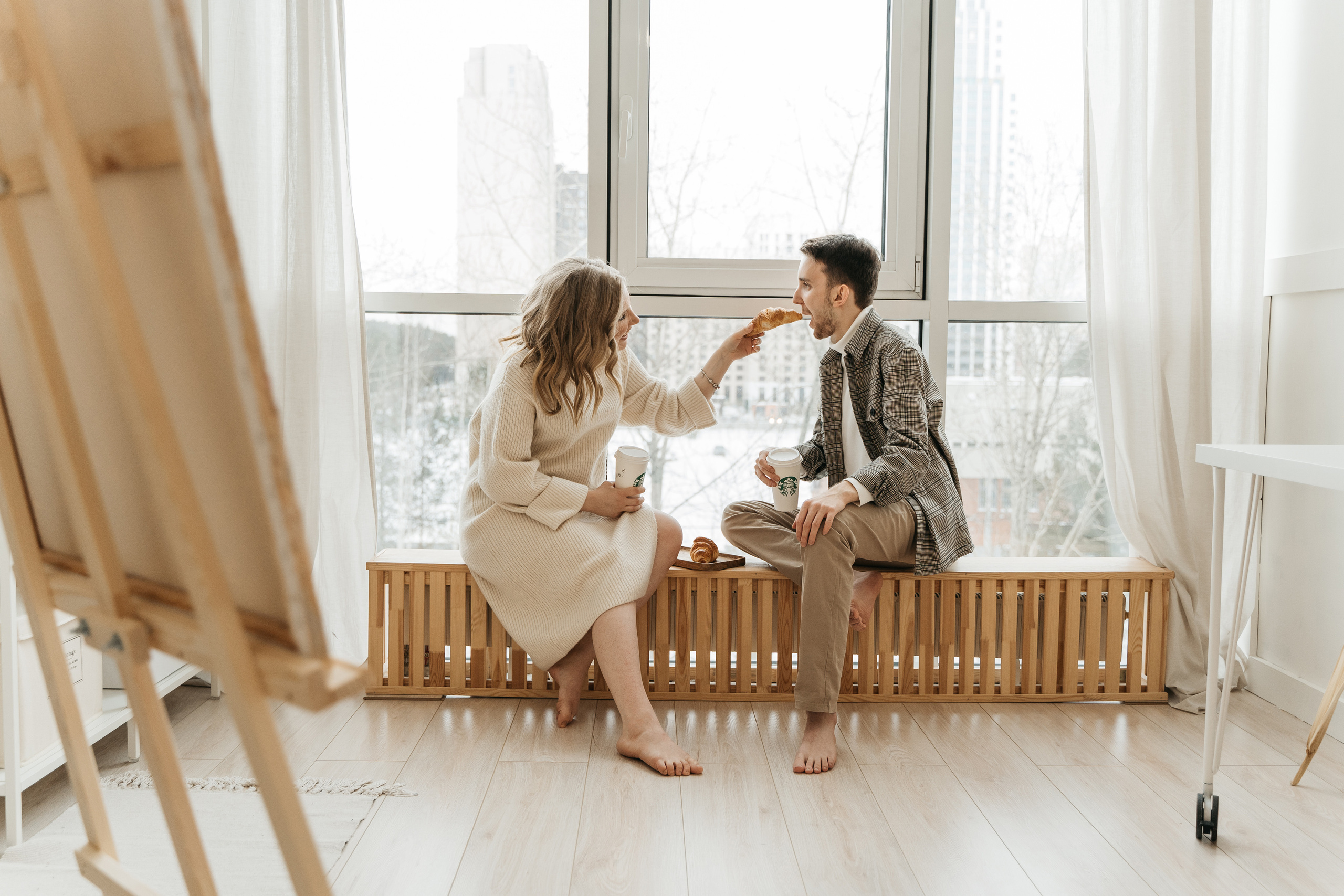Оля и Женя, предсвадебная фотосессия love-story. Студия Когда вместе. Фотограф Татьяна Мамонтова